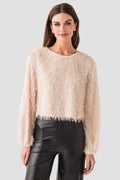 En Creme Fringe Top