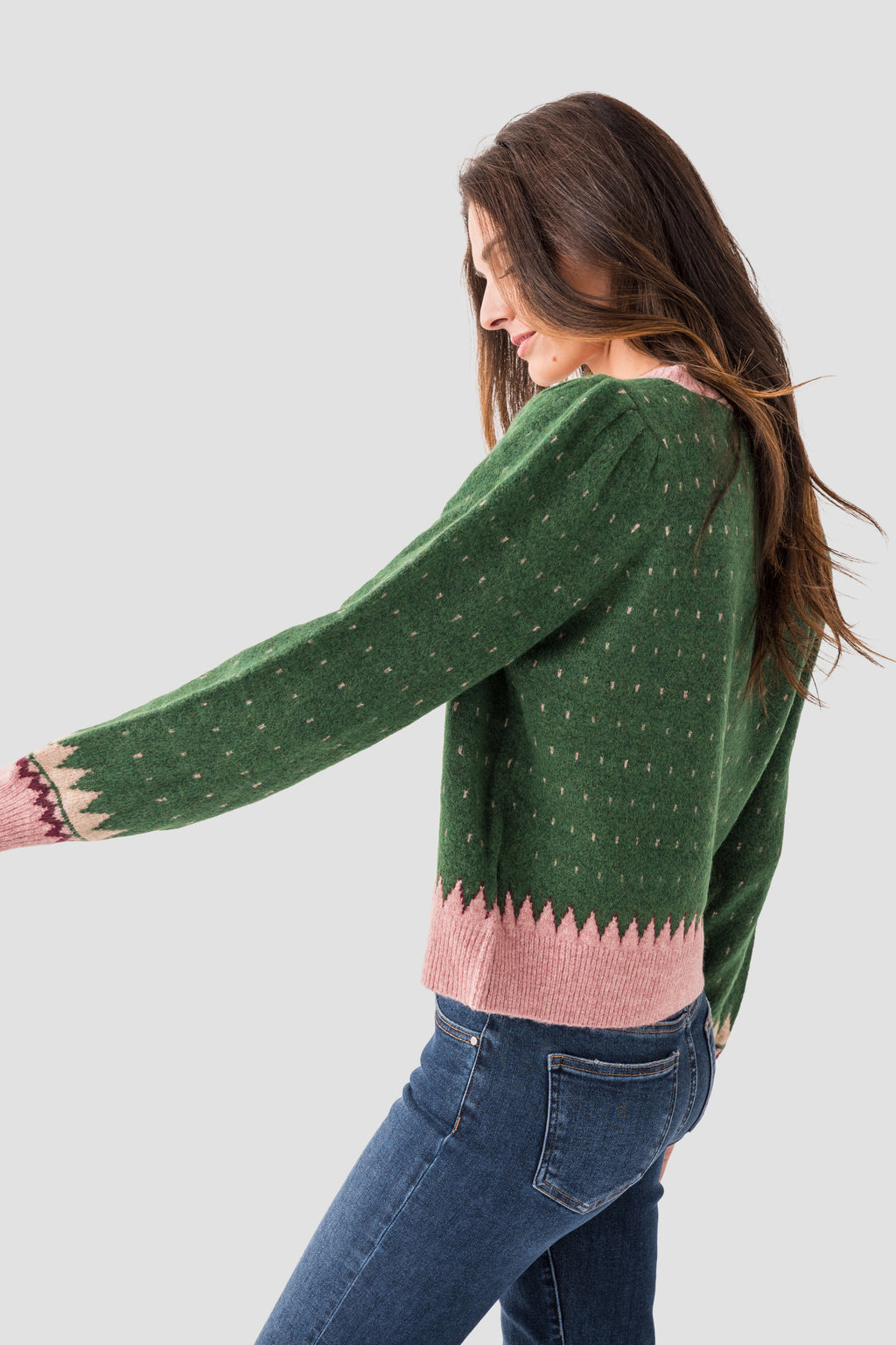 &Merci Geometric Knit Sweater