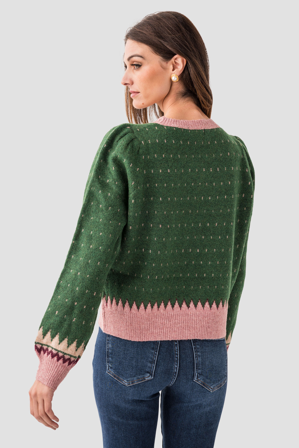 &Merci Geometric Knit Sweater