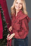 Fate Plaid Ruffle Top