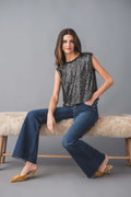 Fate Sleeveless Sequin Top