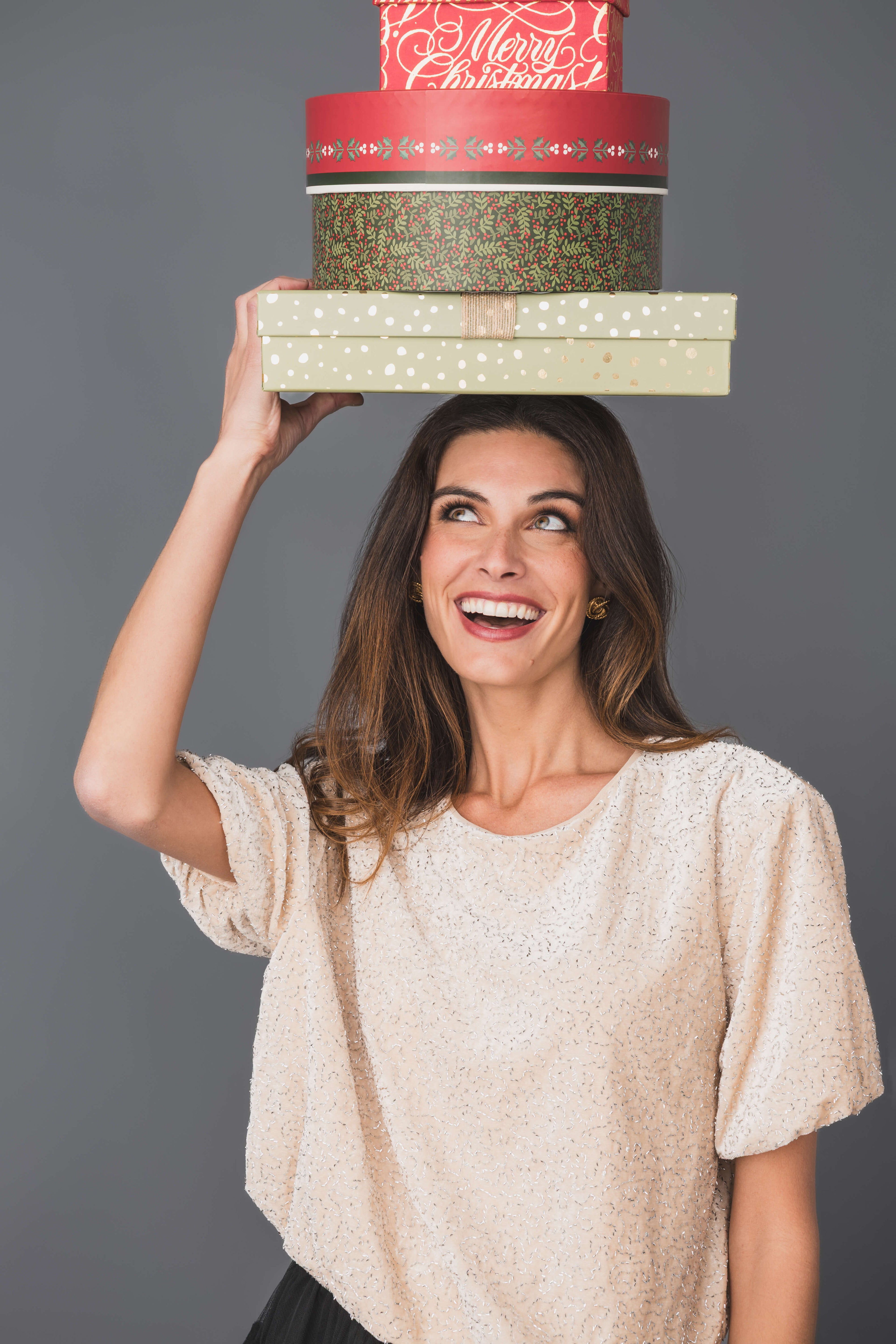 By Together Beccare Sequin Bubble Hem Top