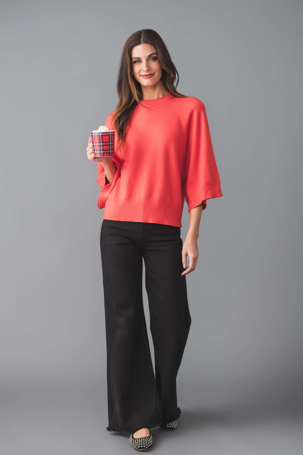 Jodifl Relaxed Short Sleeve Sweater Top