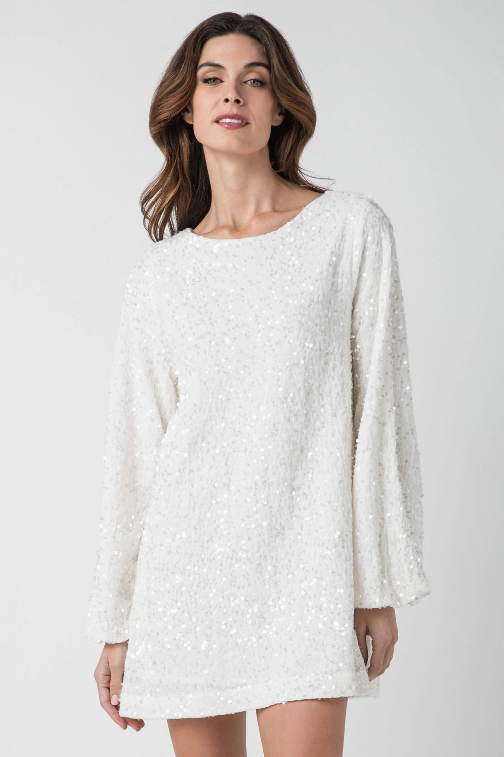 Pinch Sequin Bow Dress