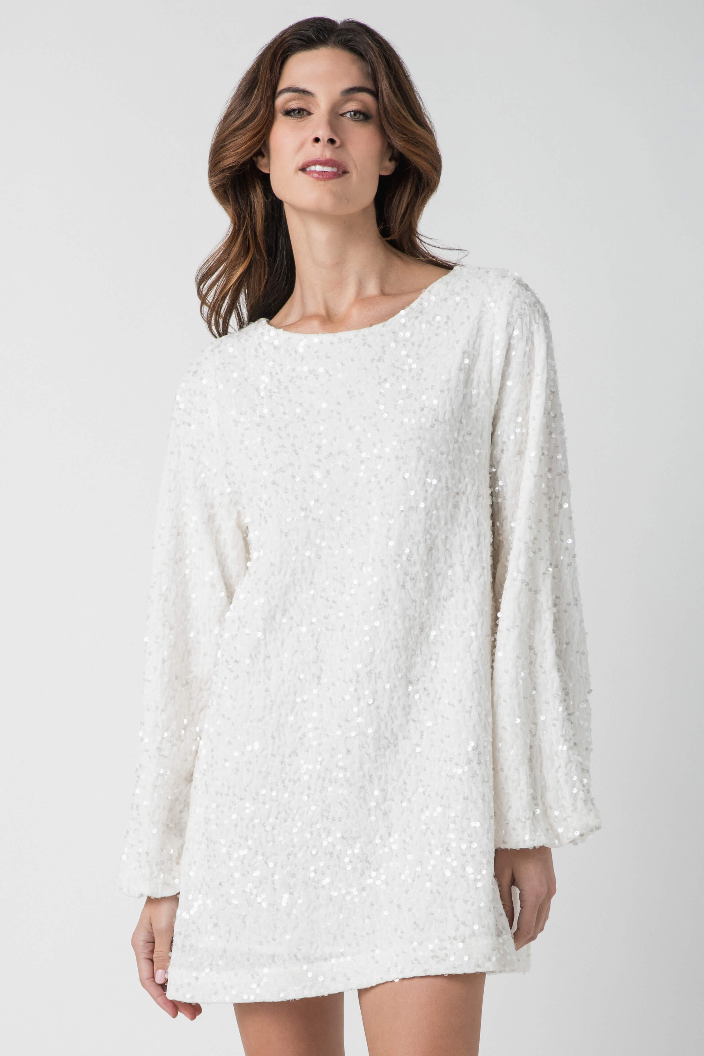 Pinch Sequin Bow Dress