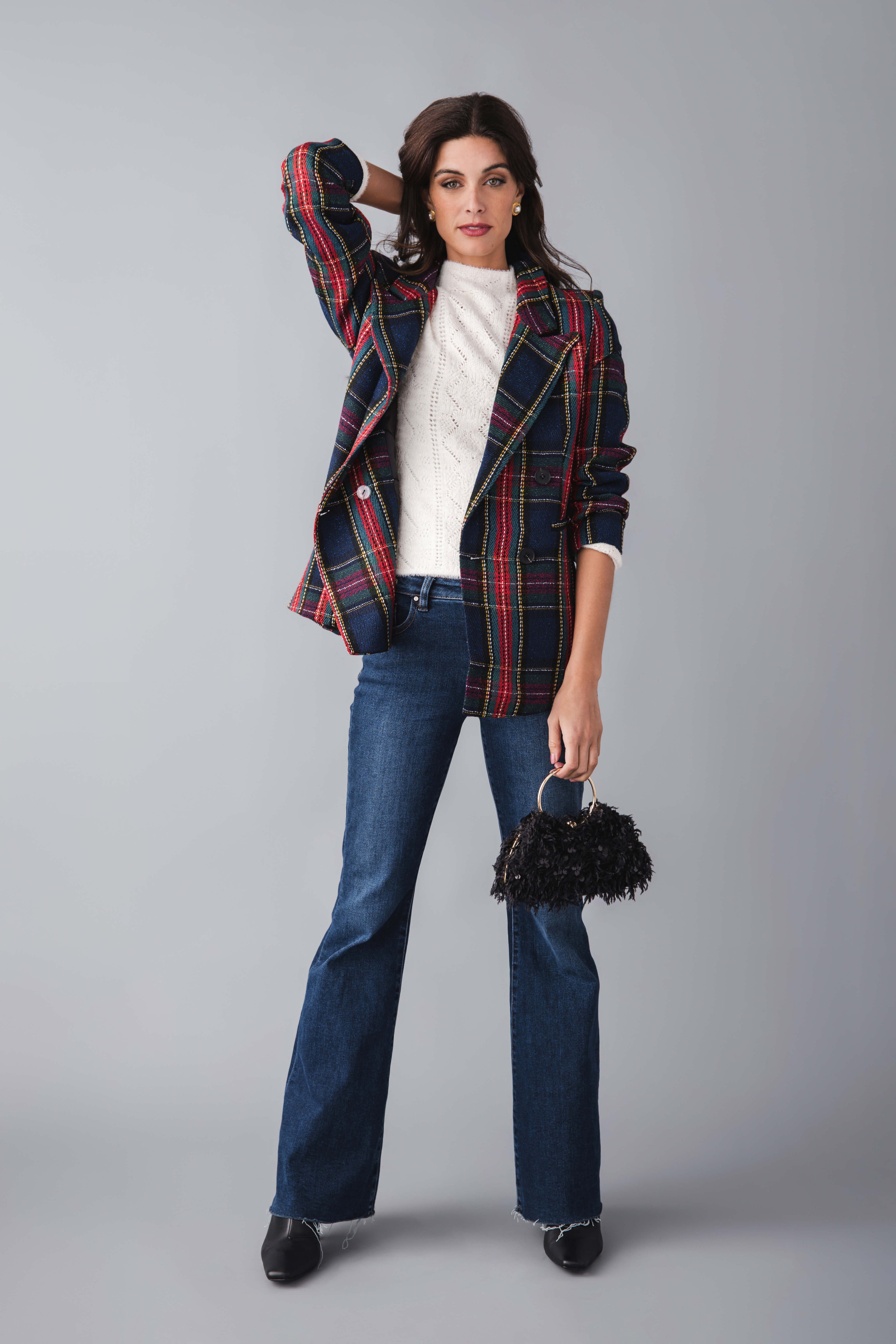 Fore Collection Tartan Plaid Blazer