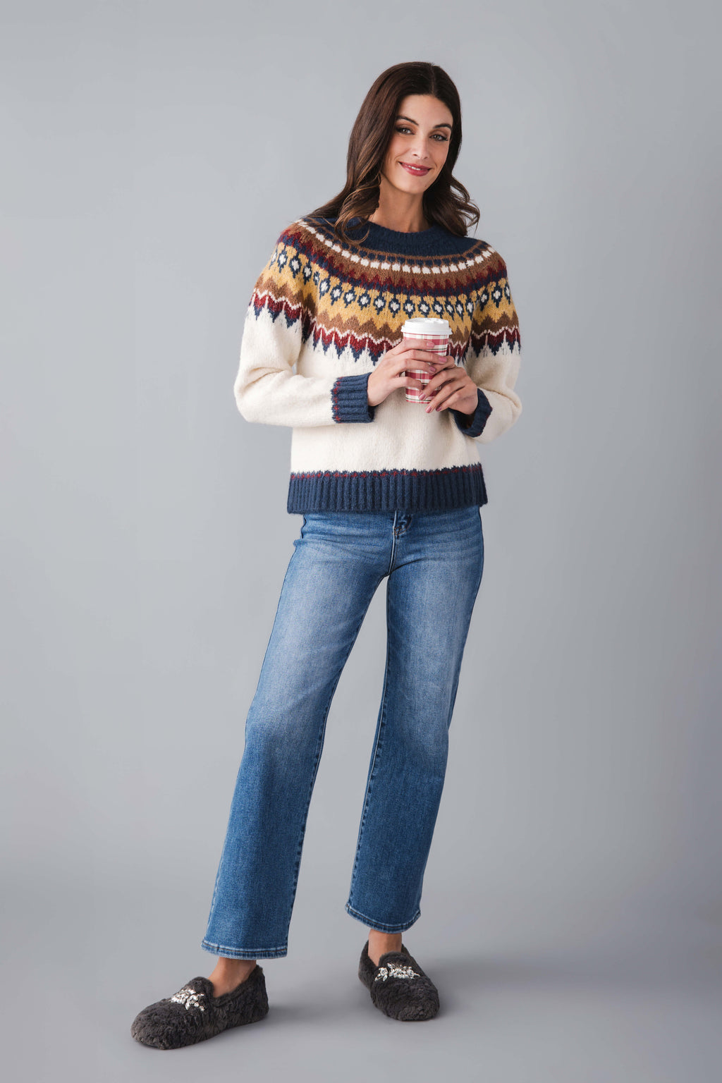 Raisonnel Crewneck Fairisle Sweater