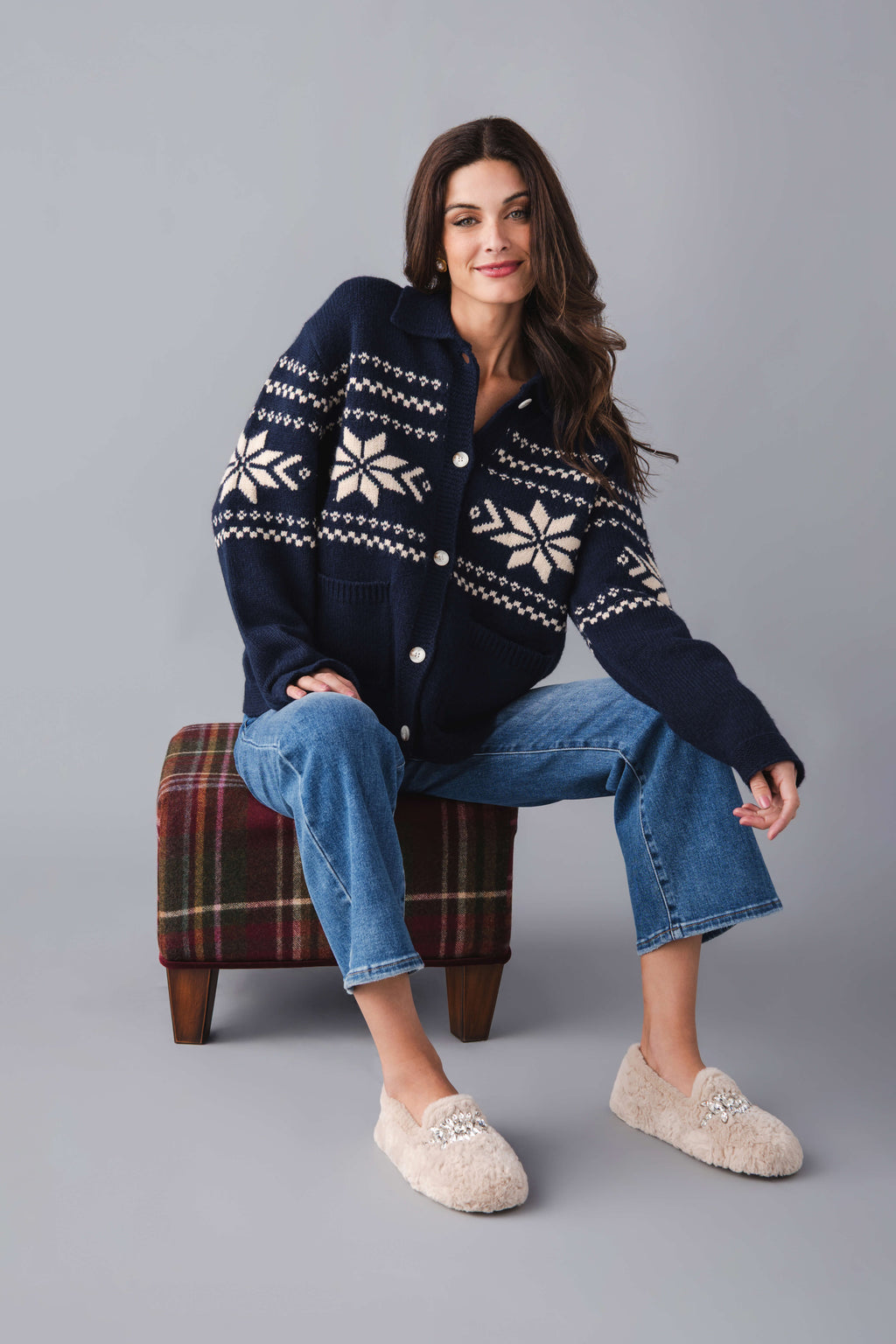 Raisonnel Nordic Snowflake Cardigan