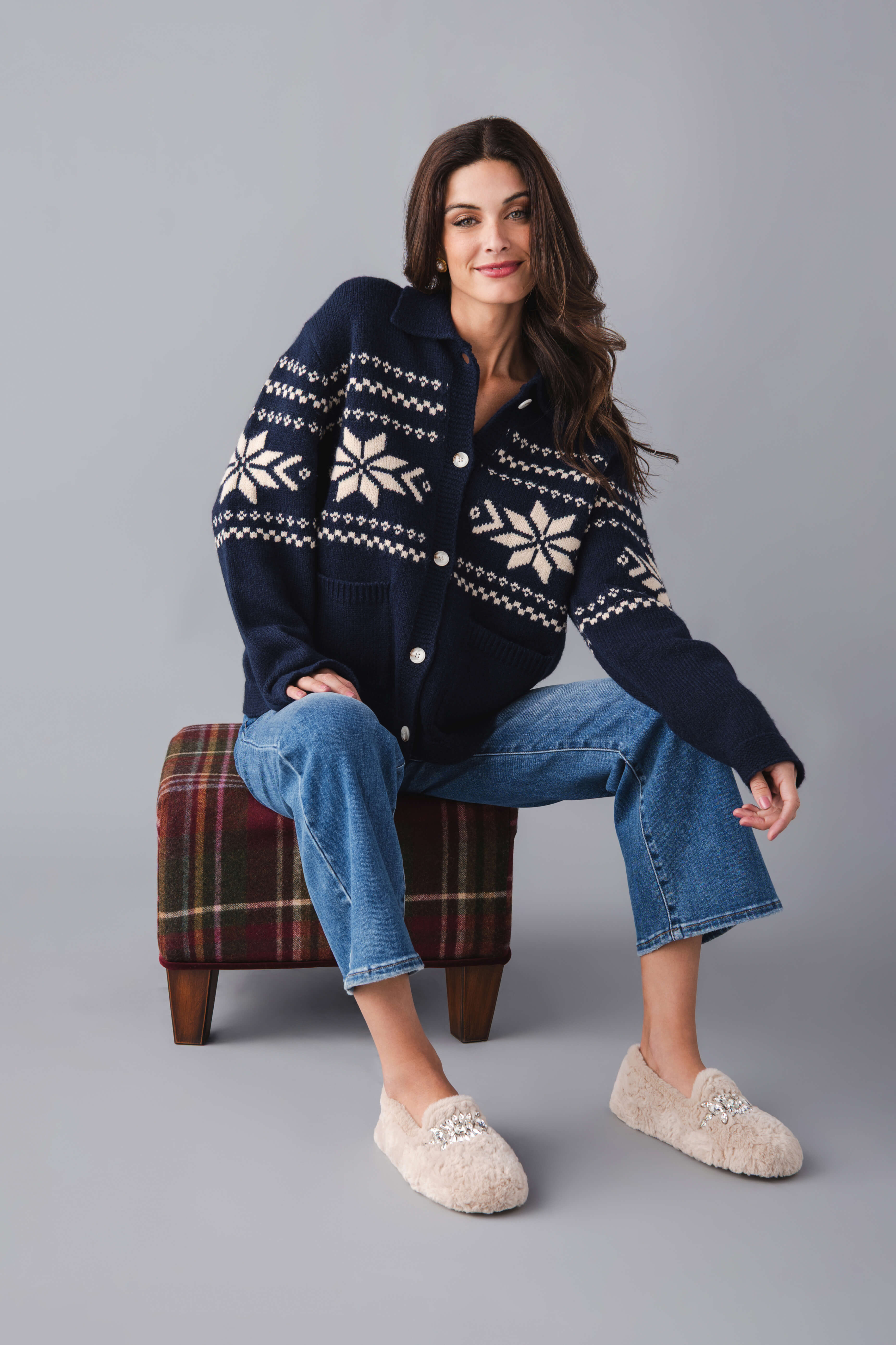 Raisonnel Nordic Snowflake Cardigan