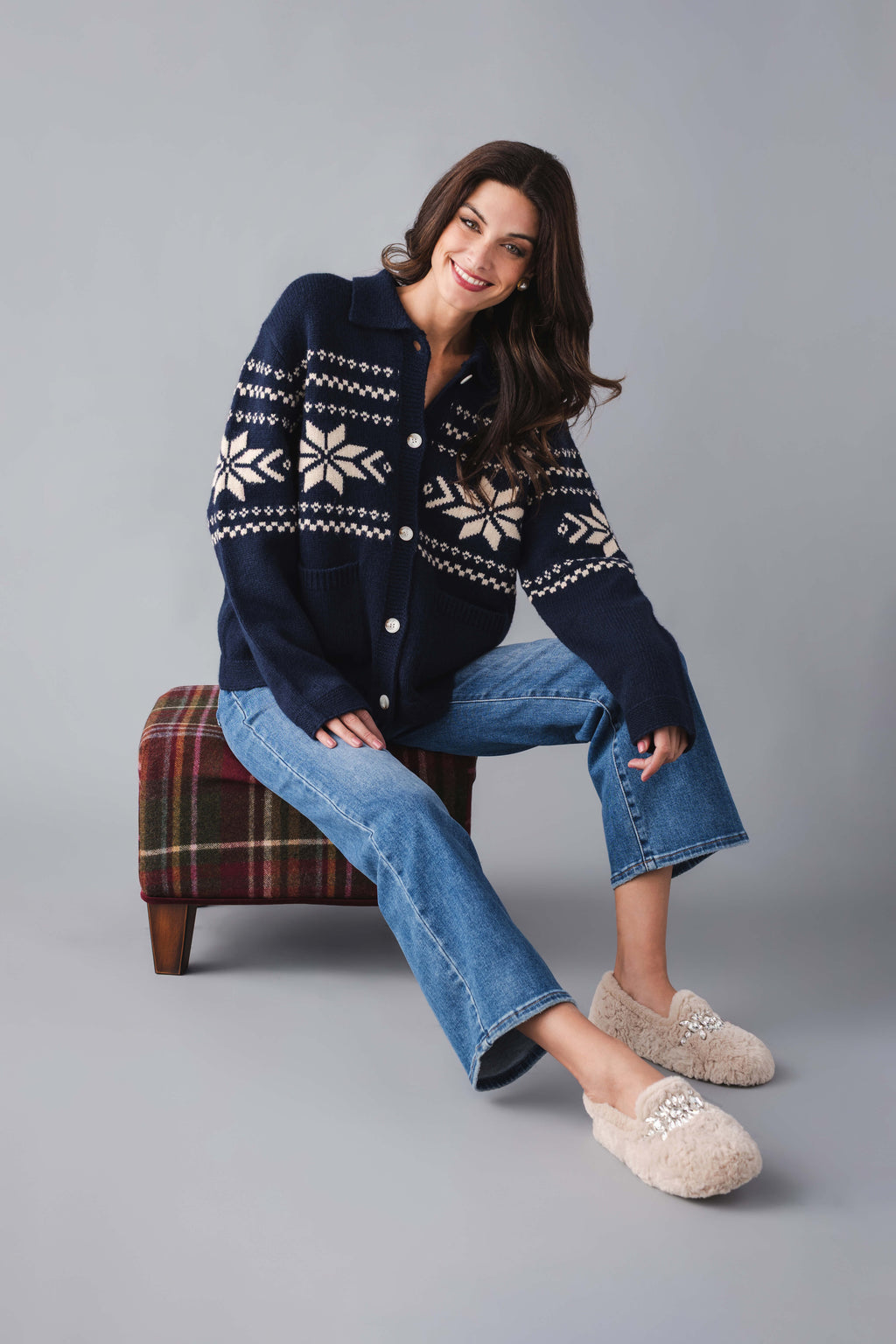 Raisonnel Nordic Snowflake Cardigan