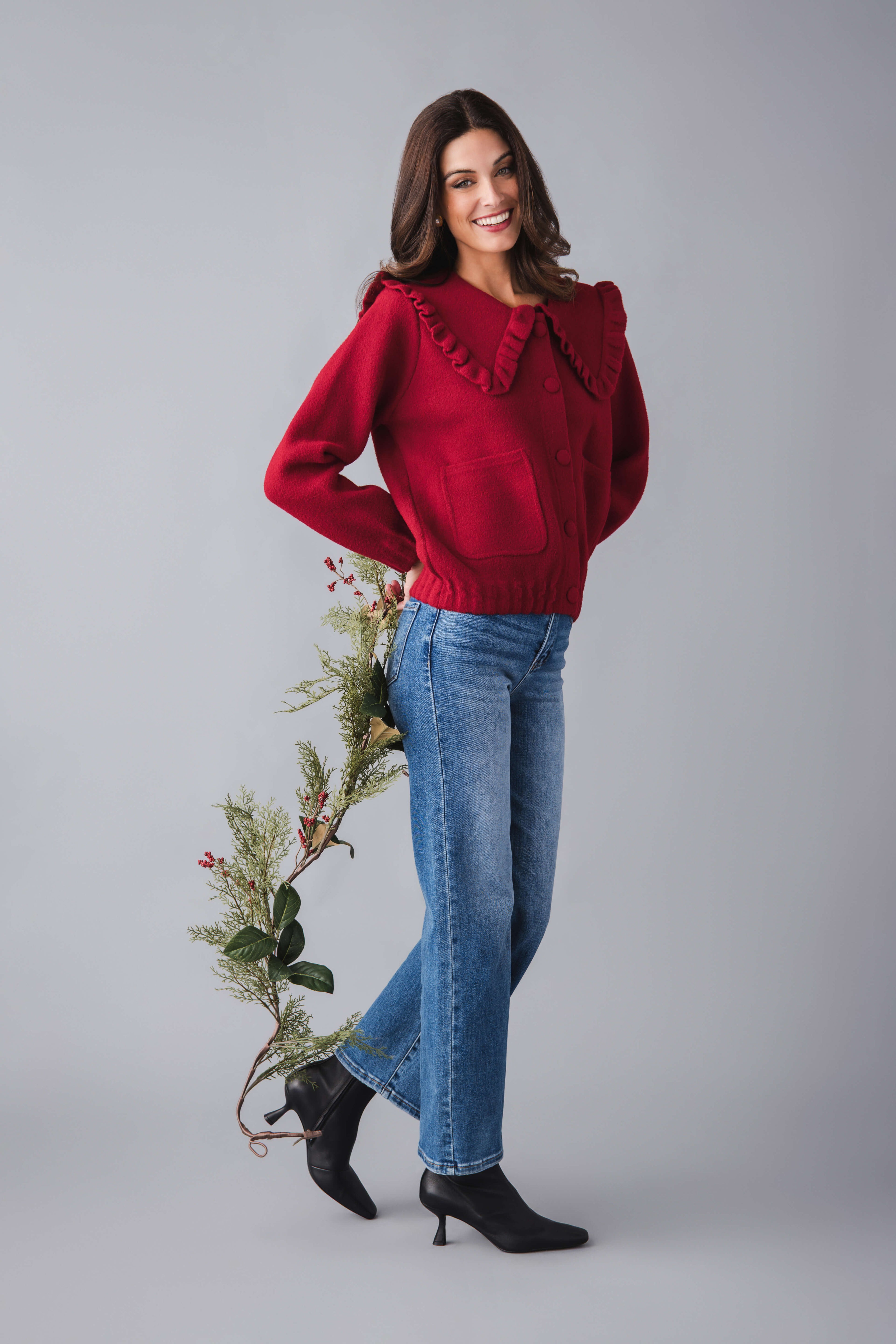 Aaron and Amber Peterpan Collar Cardigan