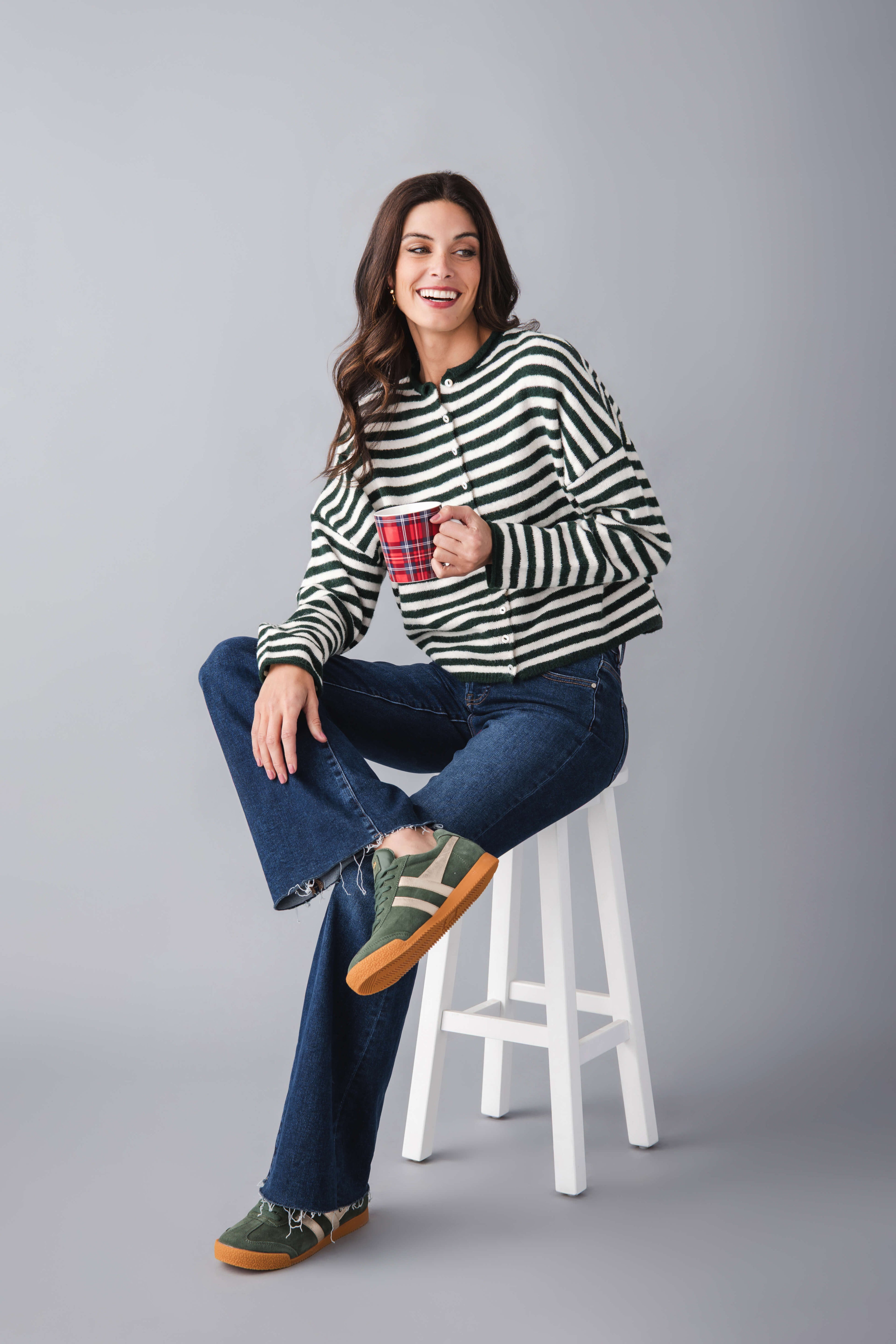 Things Between Striped Piper Cardigan