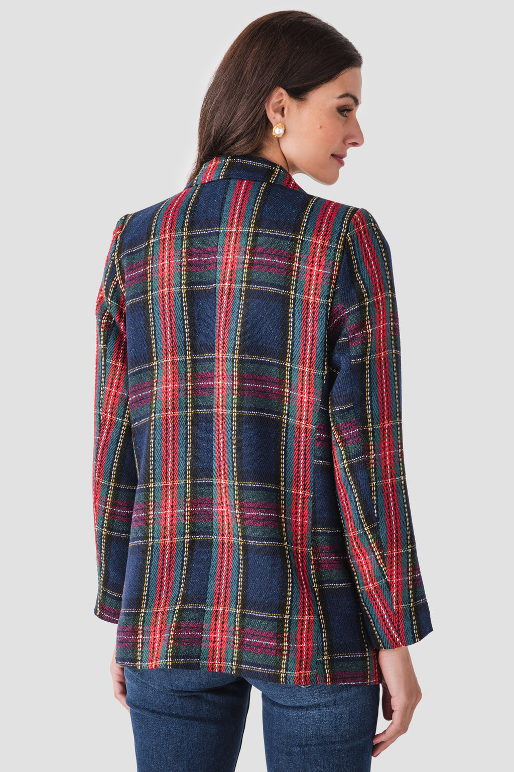 Fore Collection Tartan Plaid Blazer