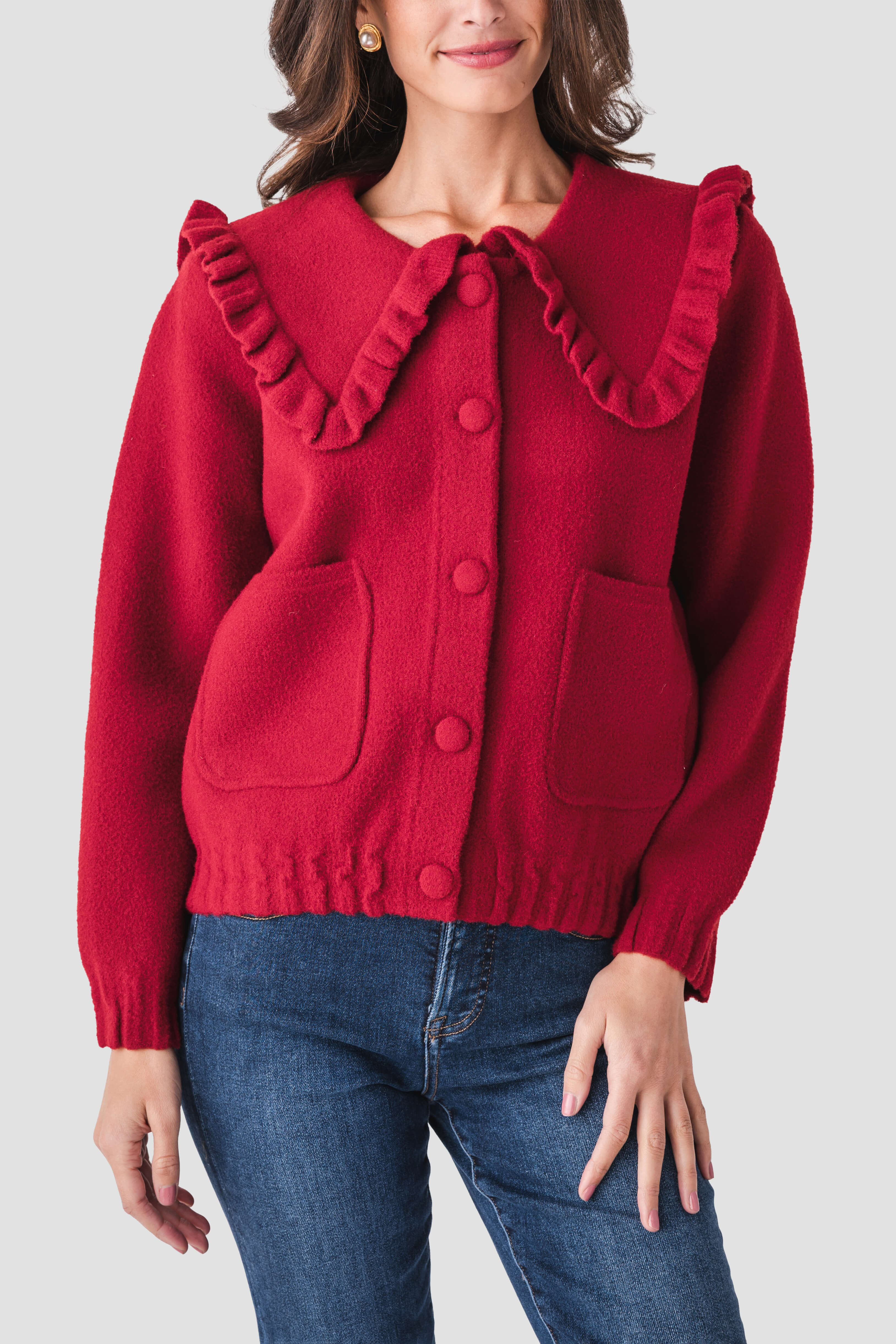 Aaron and Amber Peterpan Collar Cardigan