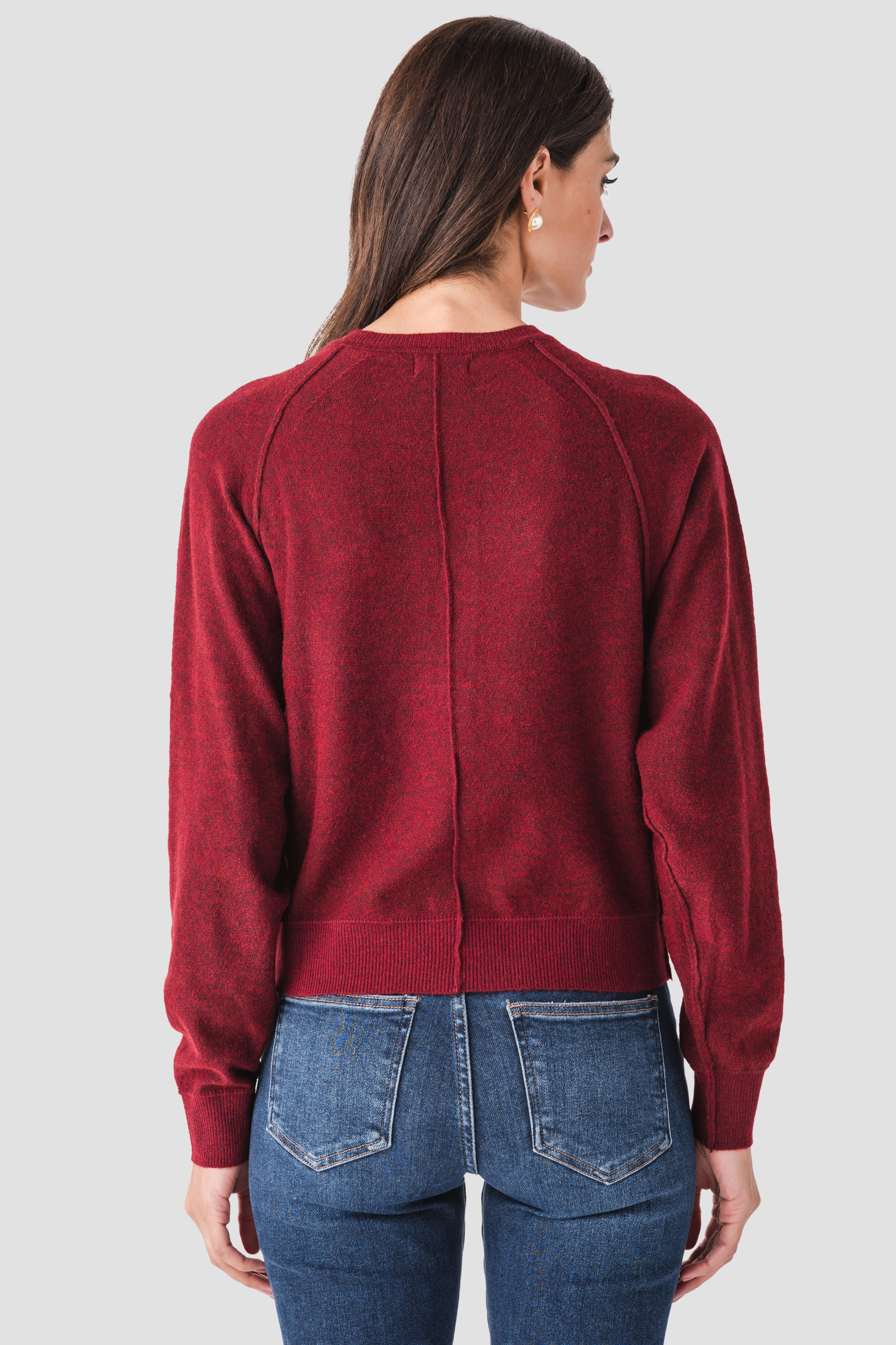 Blu Ivy Half-button Henley Knit Sweater