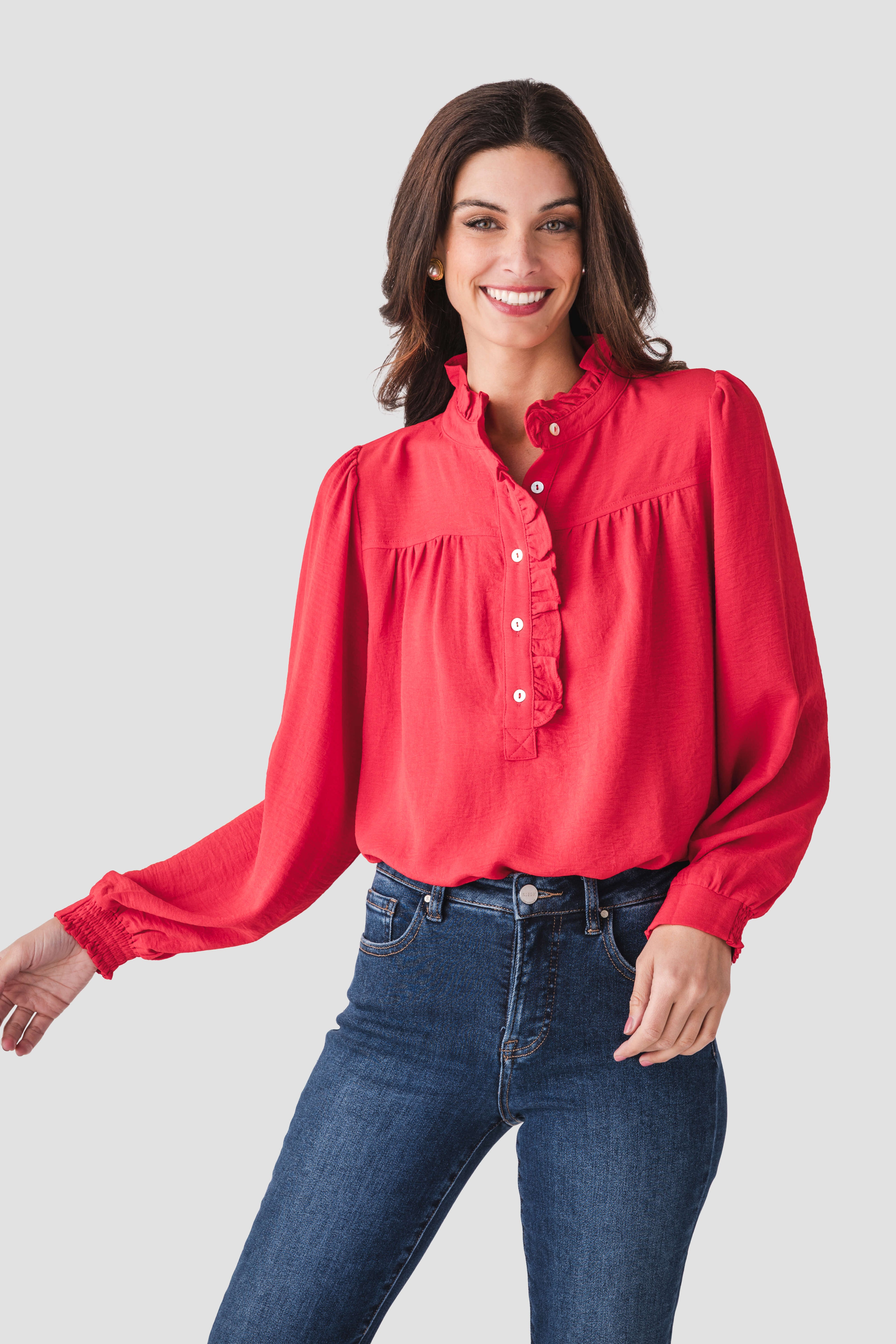 Jodifl Ruffle Detail Top