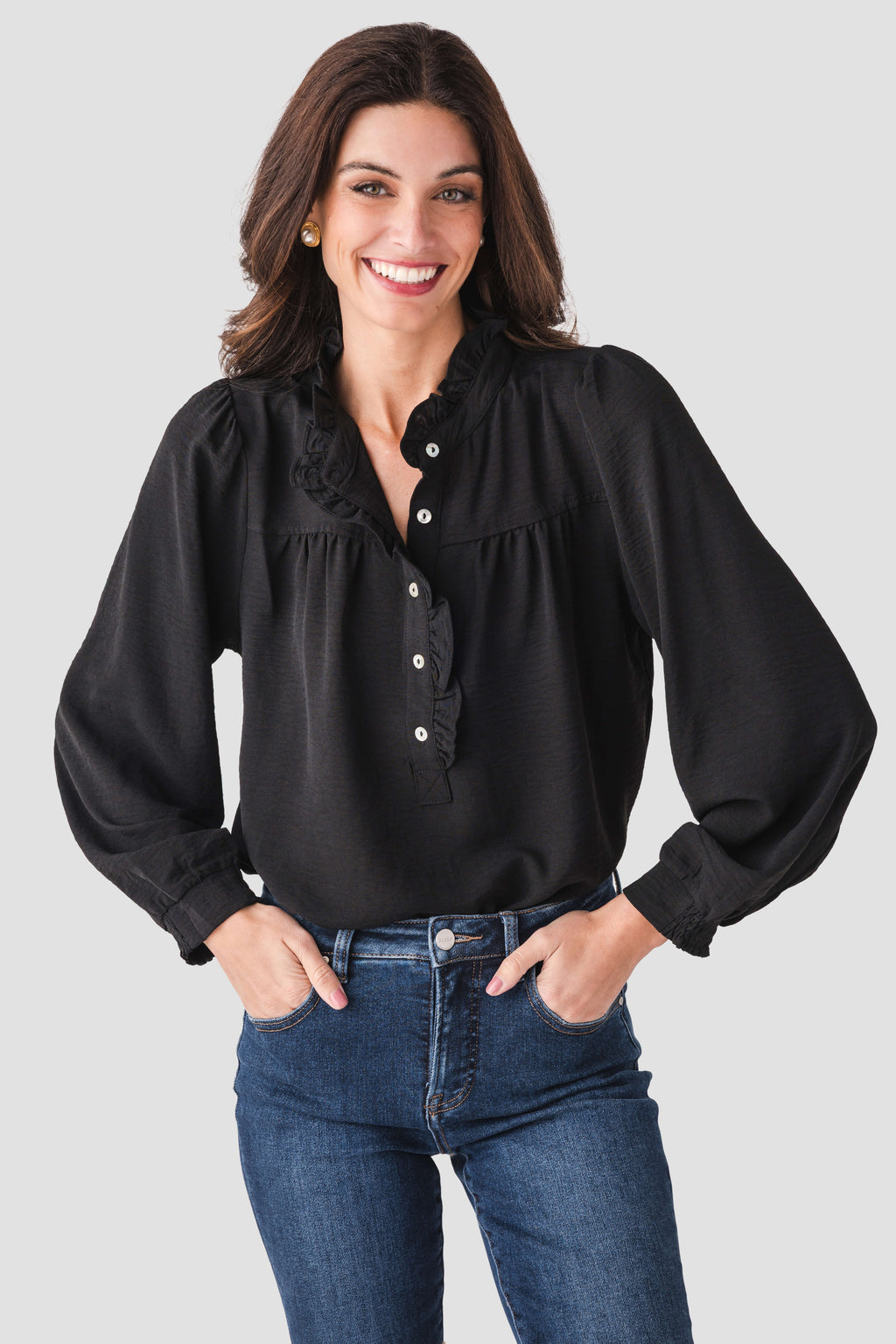 Jodifl Ruffle Detail Top