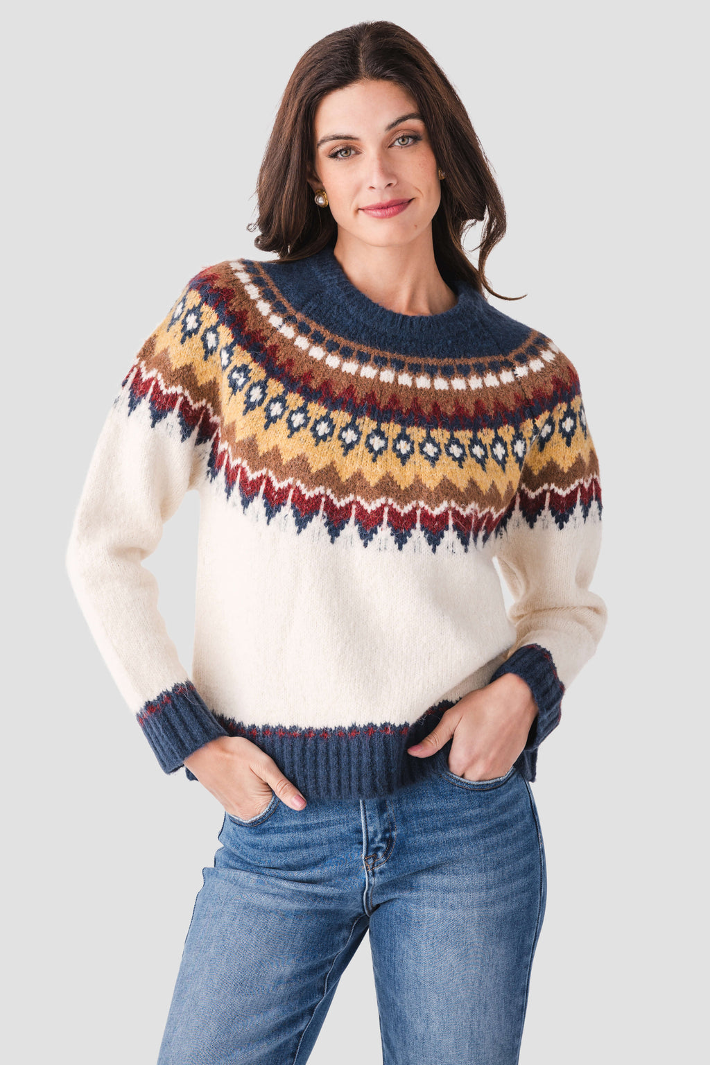 Raisonnel Crewneck Fairisle Sweater