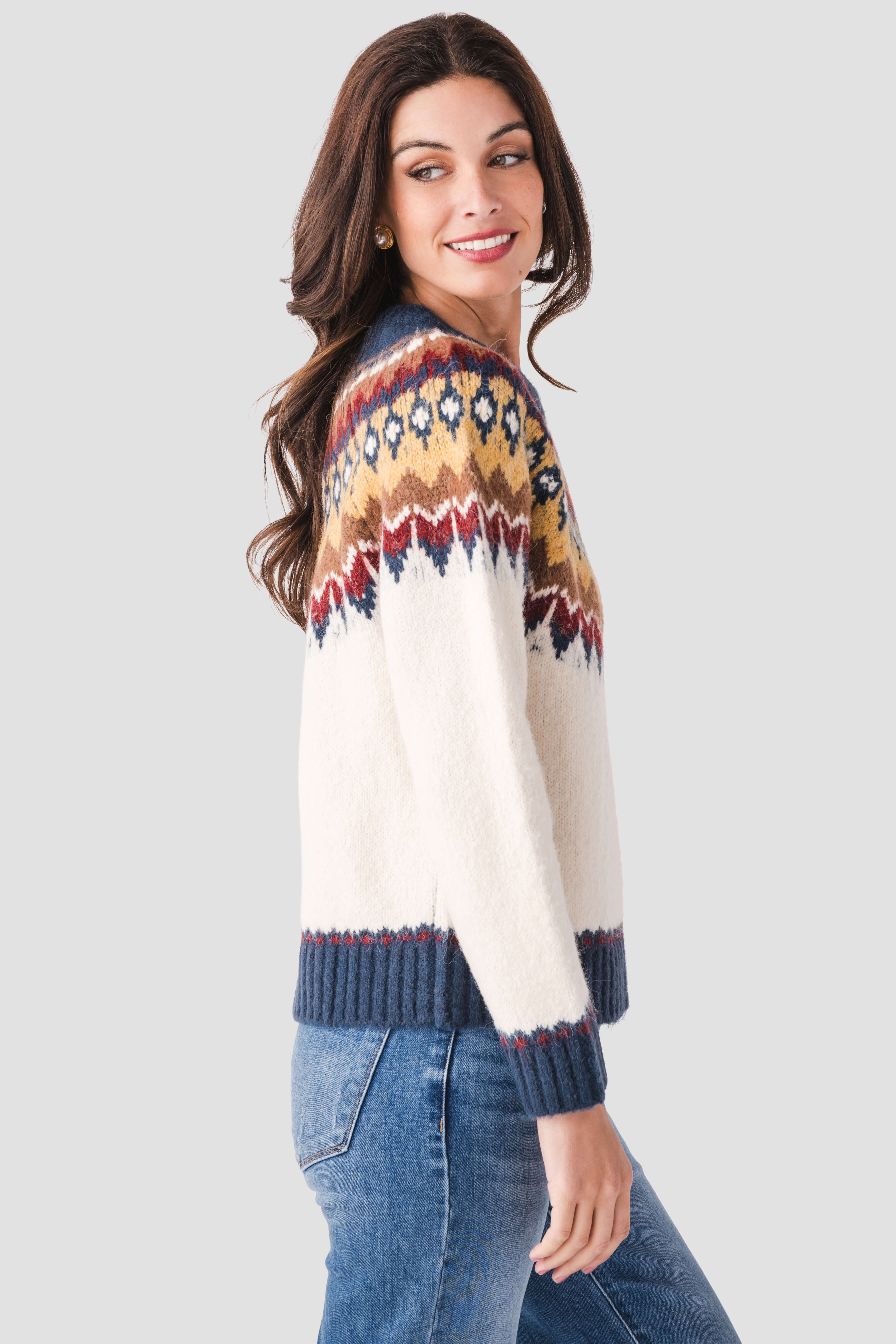 Raisonnel Crewneck Fairisle Sweater
