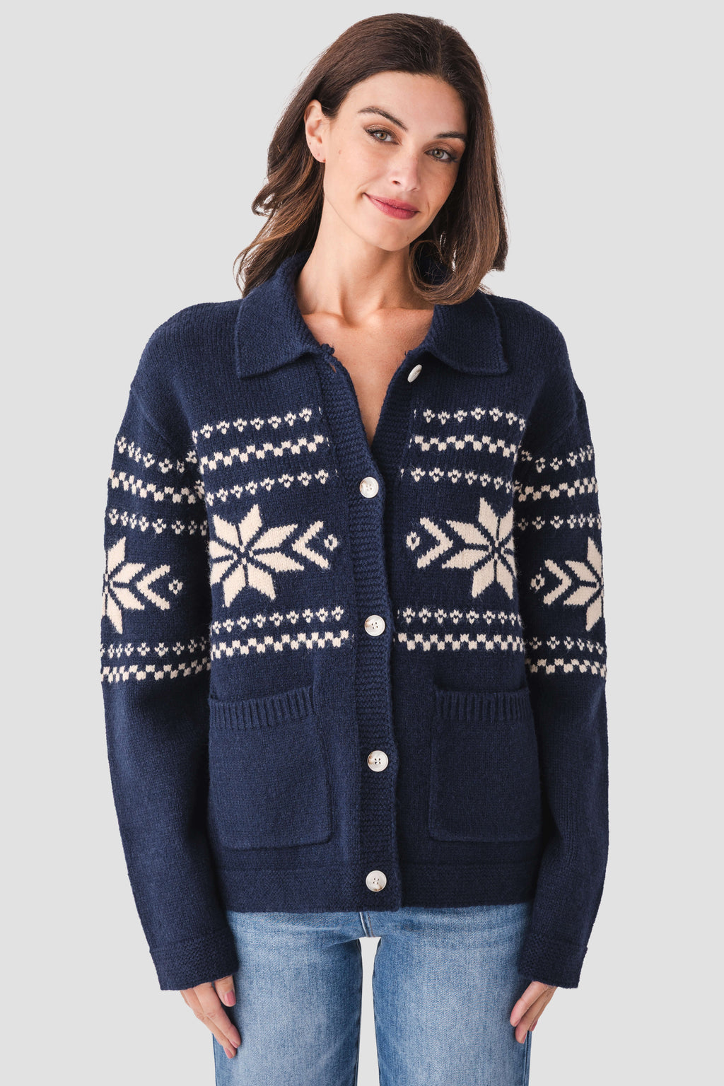 Raisonnel Nordic Snowflake Cardigan