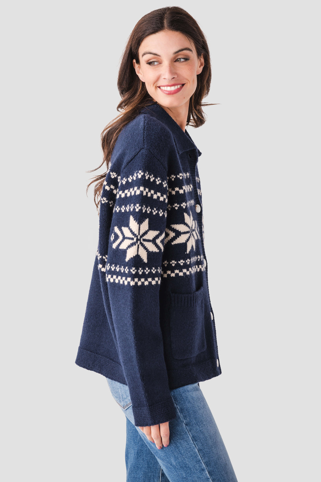 Raisonnel Nordic Snowflake Cardigan