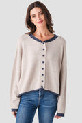 By Together Contrast Trim Cardigan