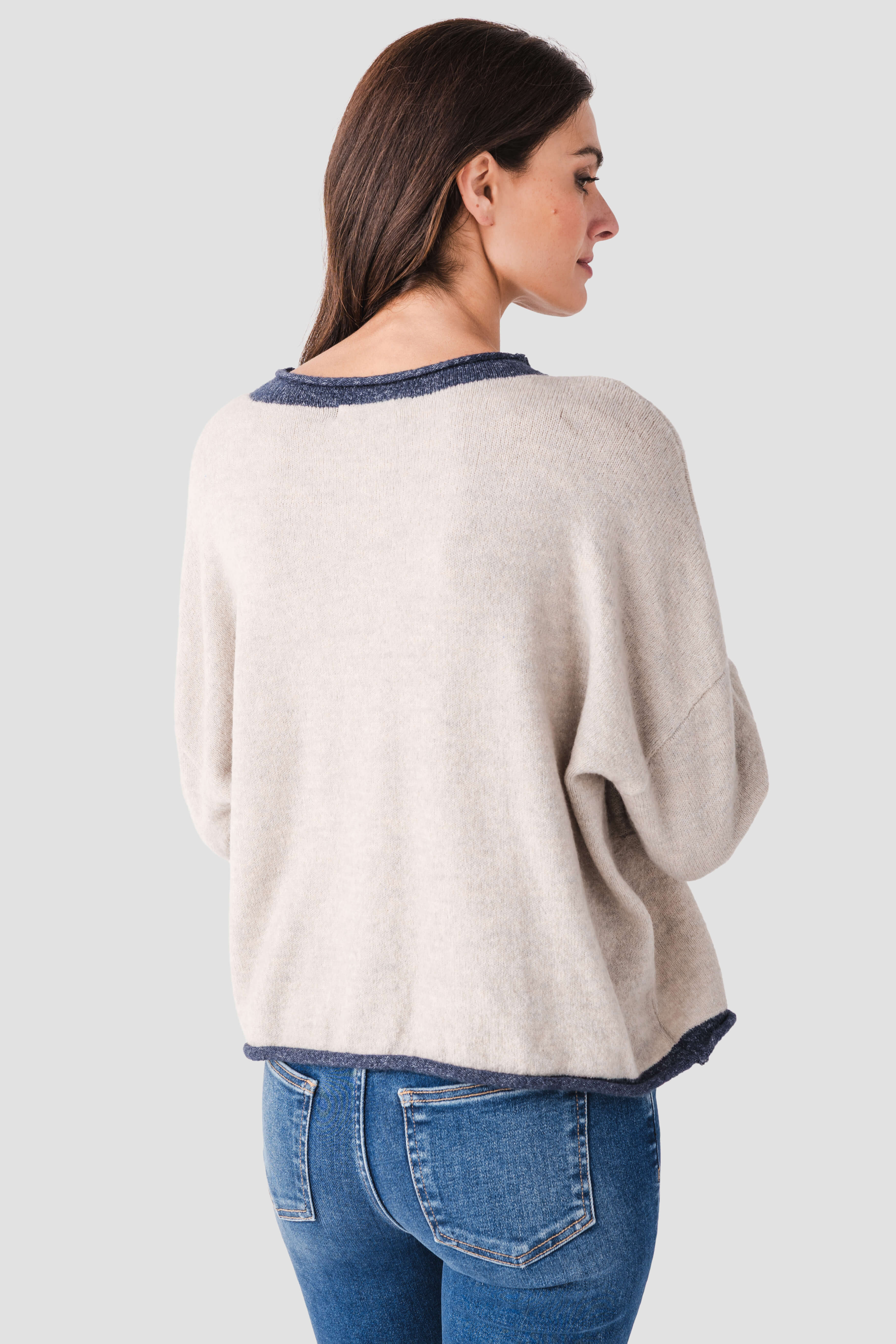 By Together Contrast Trim Cardigan