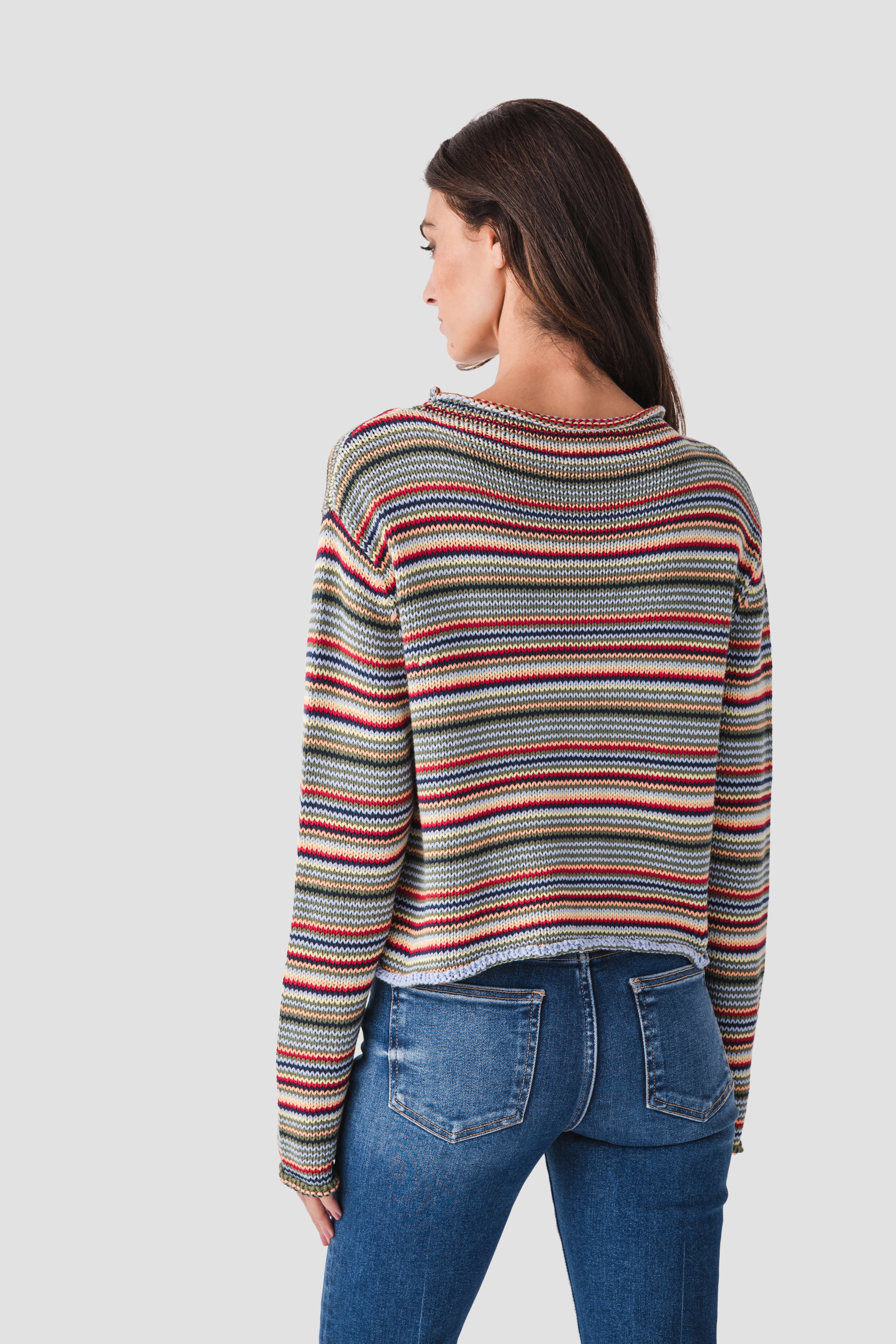 By Together Rollneck Striped Sweater