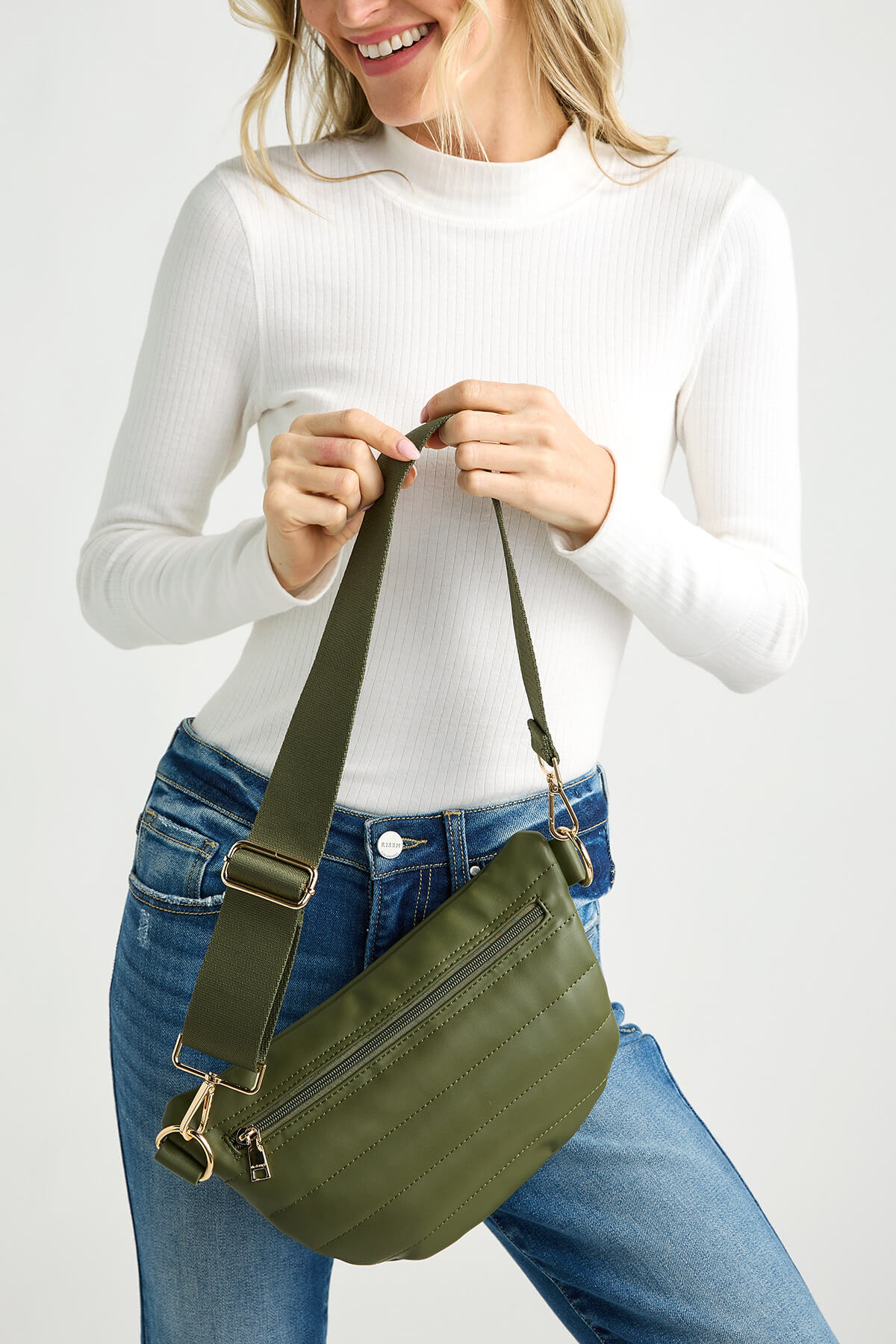 Sylvia Quilted Vegan Leather Sling Bag