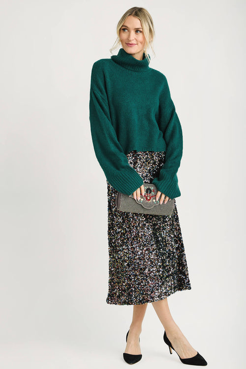 By Together Sequin Midi Skirt