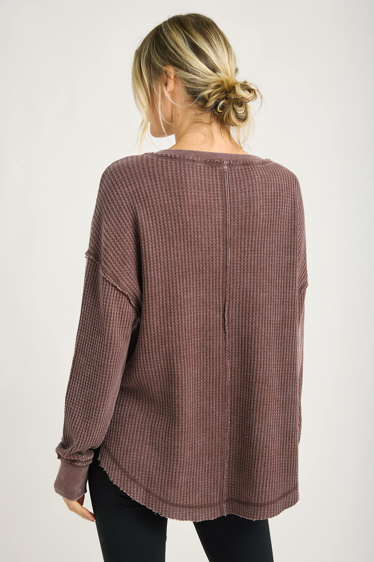 Z Supply Driftwood Thermal Long Sleeve Top
