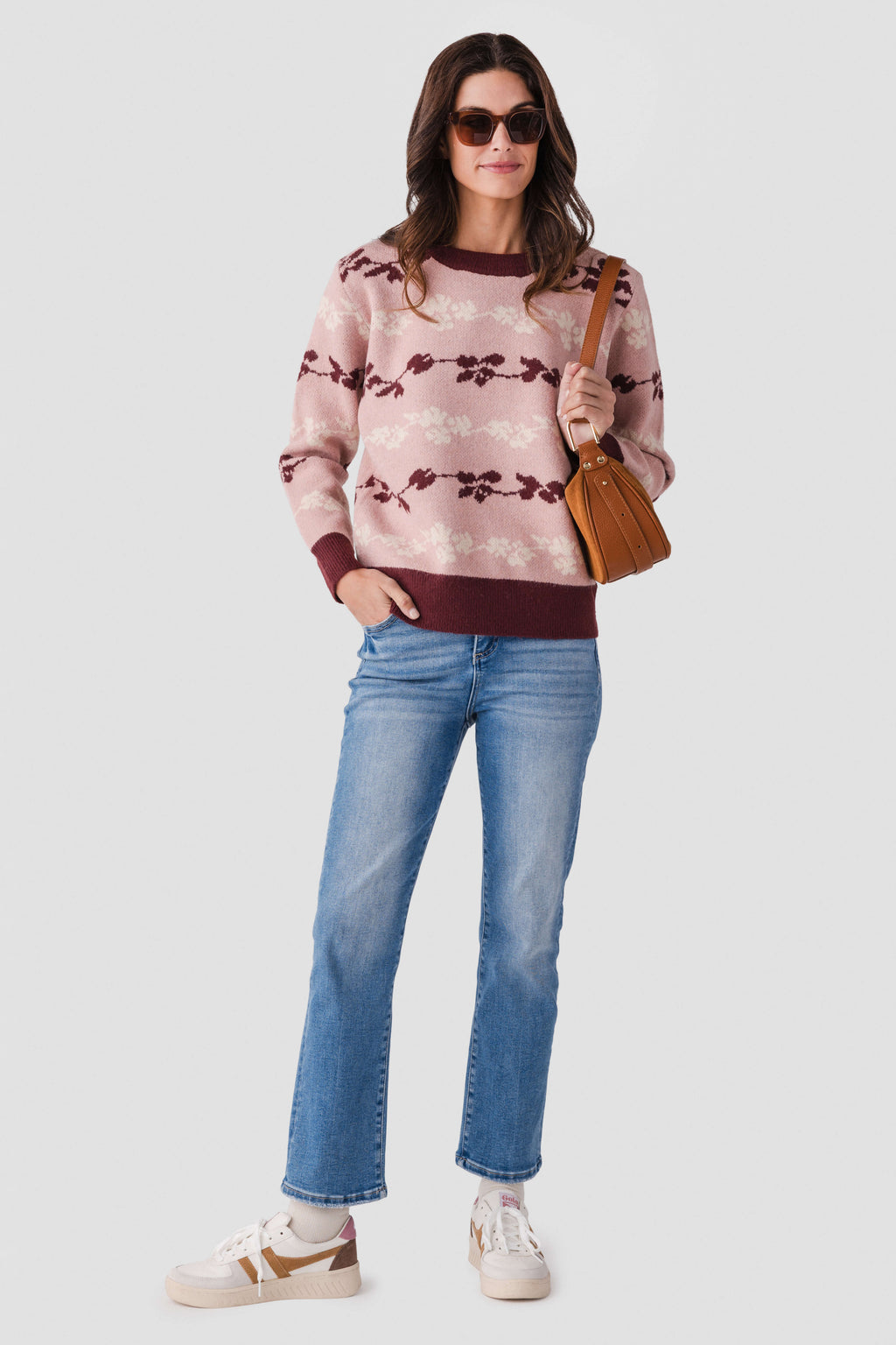 Risen Trish High Rise Straight Crop Jeans