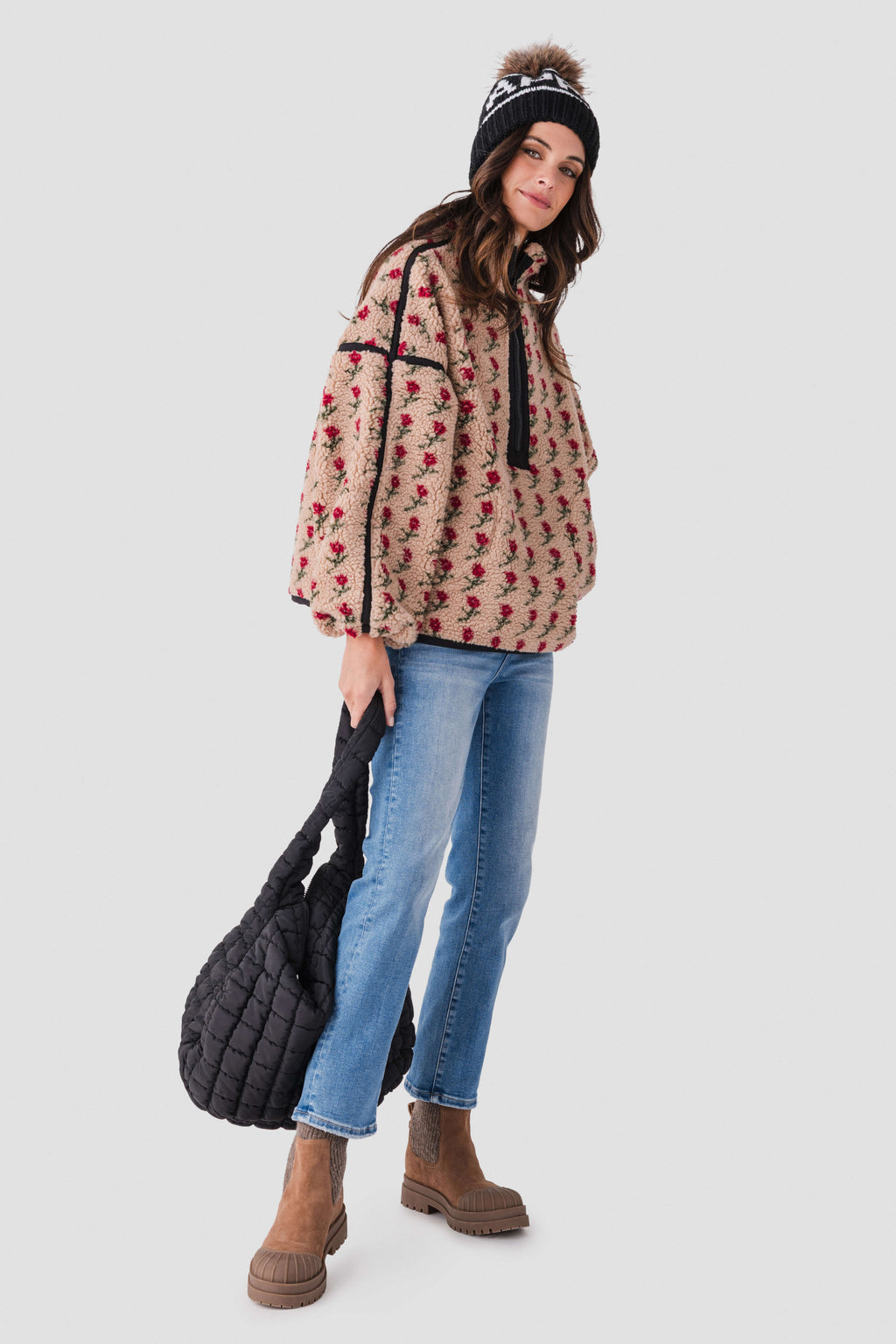 Risen Trish High Rise Straight Crop Jeans