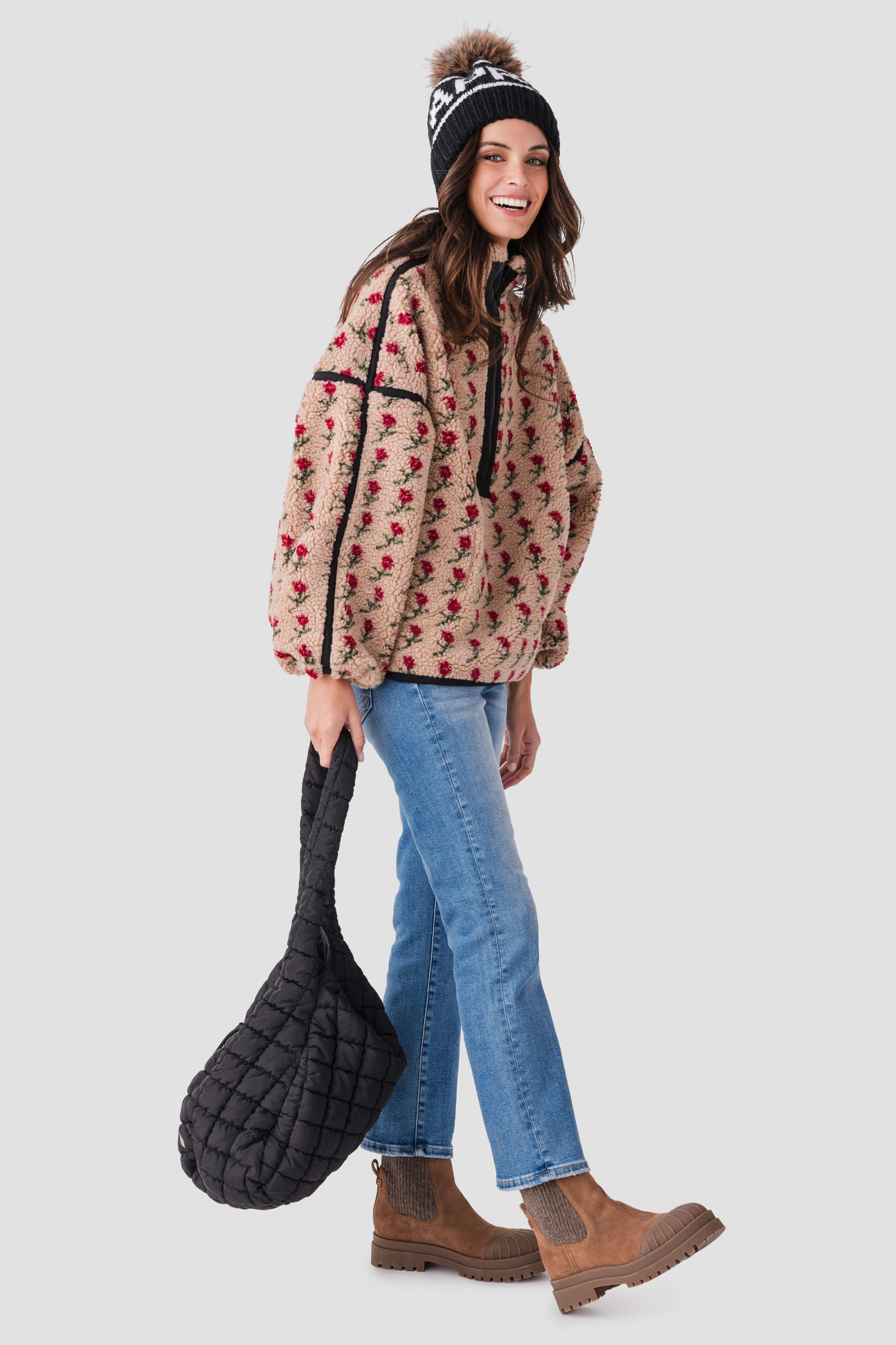 Promesa Floral Fleece Jacket