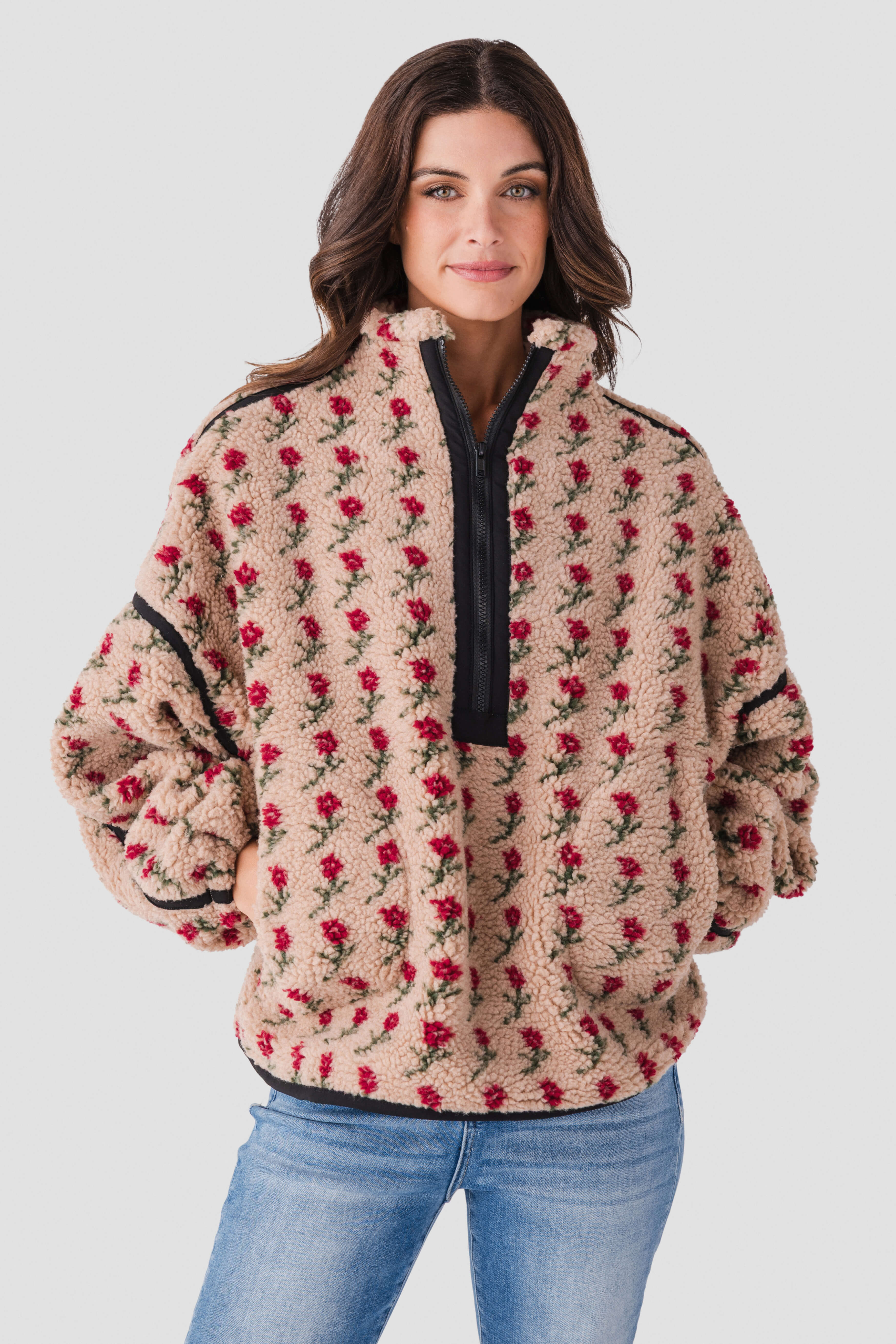 Promesa Floral Fleece Jacket