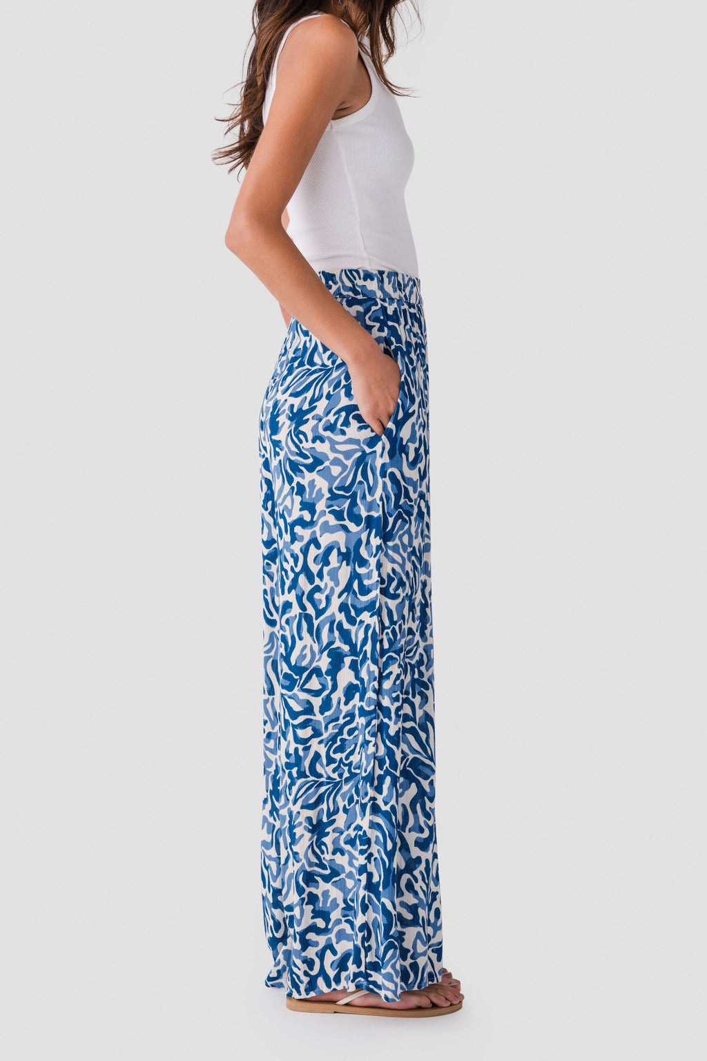 Elan Coral Printed Beach Pants