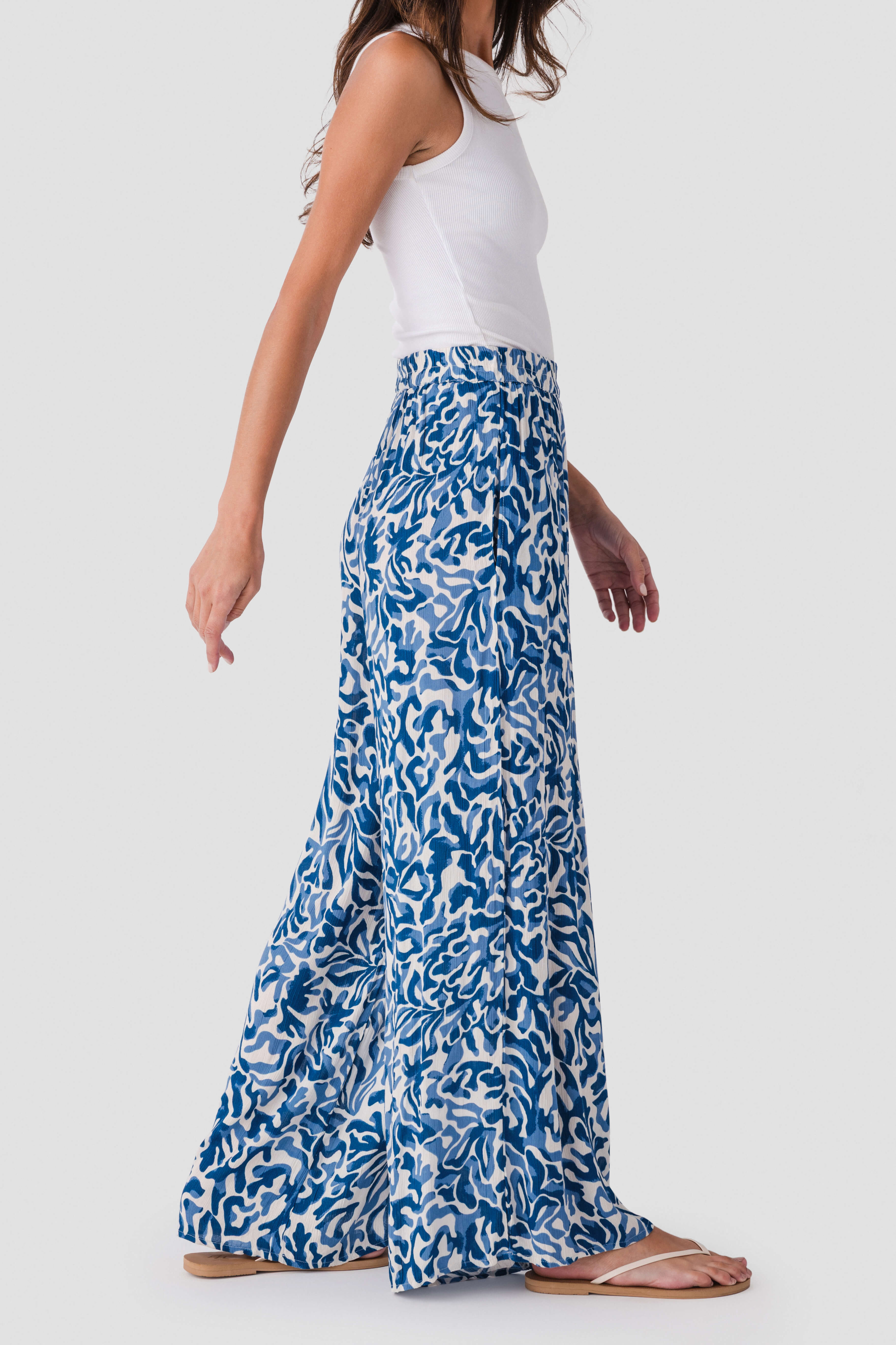 Elan Coral Printed Beach Pants