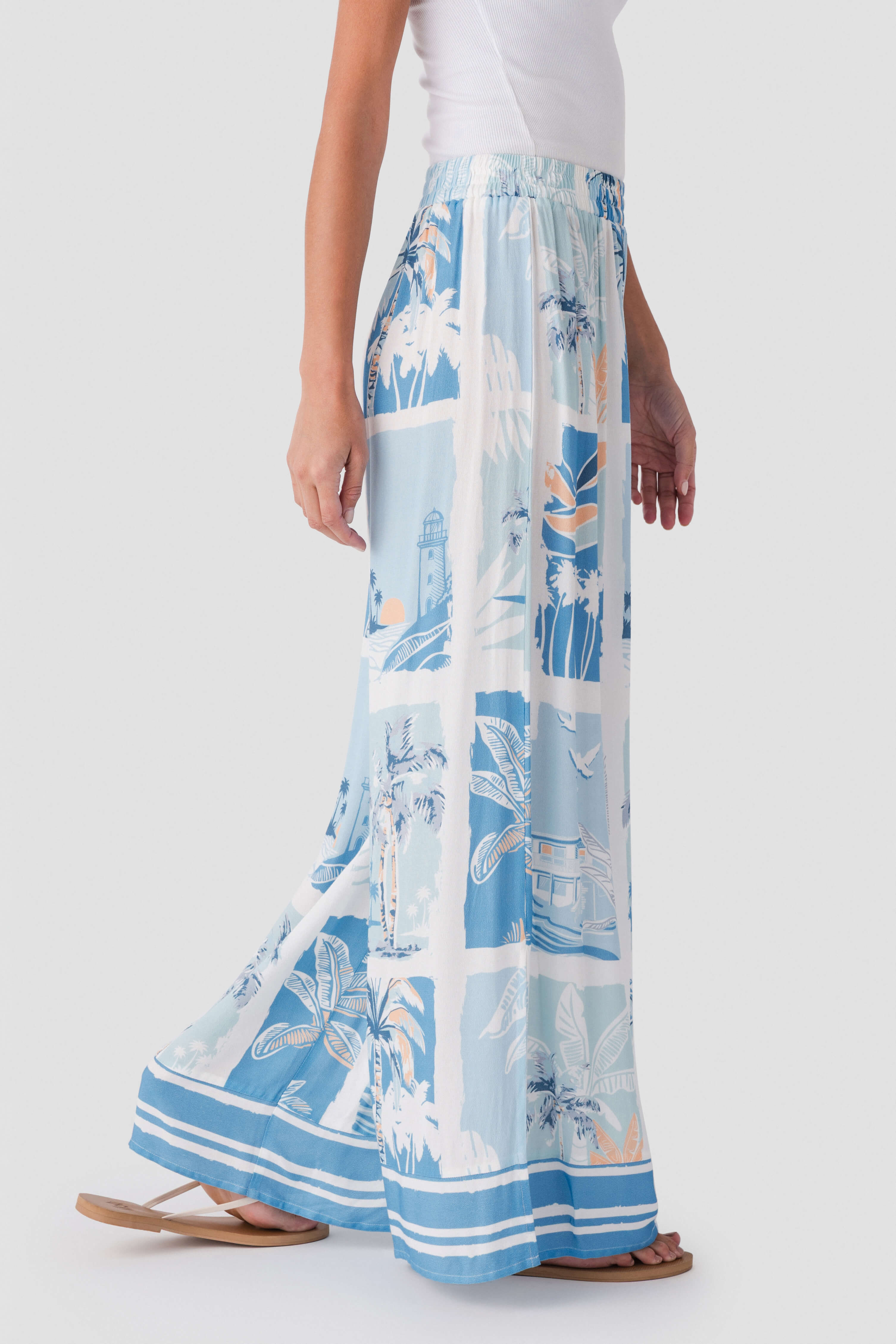 Surf Gypsy Island Postcard Wide Leg Pants