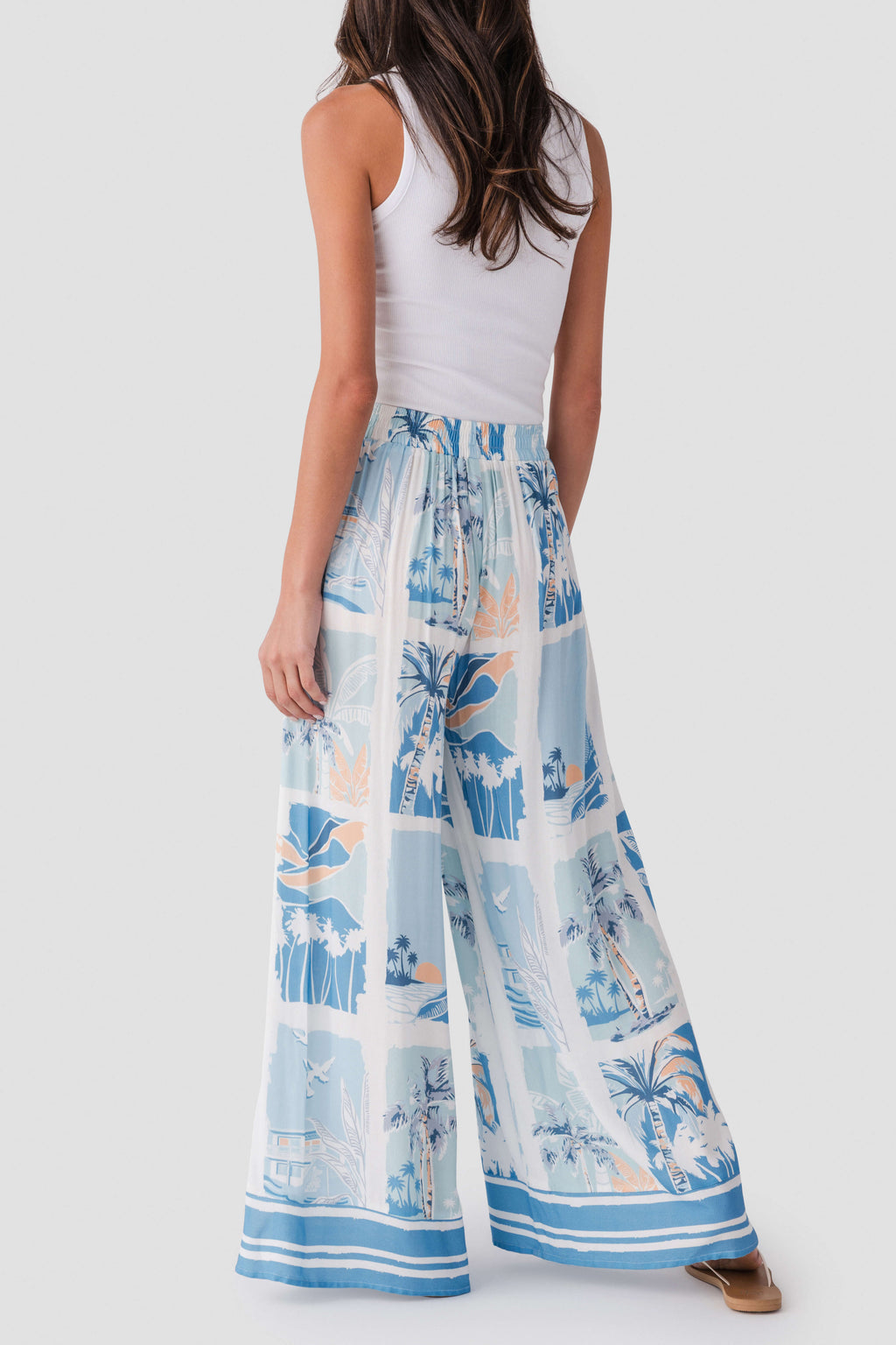 Surf Gypsy Island Postcard Wide Leg Pants