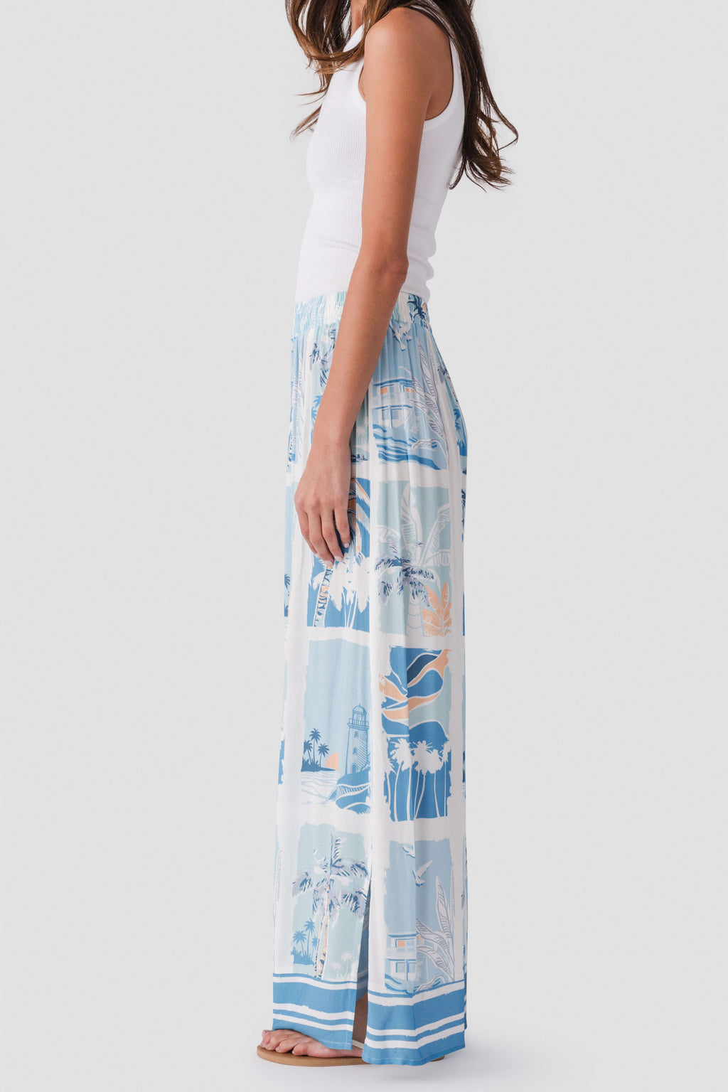 Surf Gypsy Island Postcard Wide Leg Pants