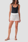 Elan Crochet Contrast Trim Shorts