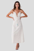 Surf Gypsy Palm Eyelet Maxi Dress