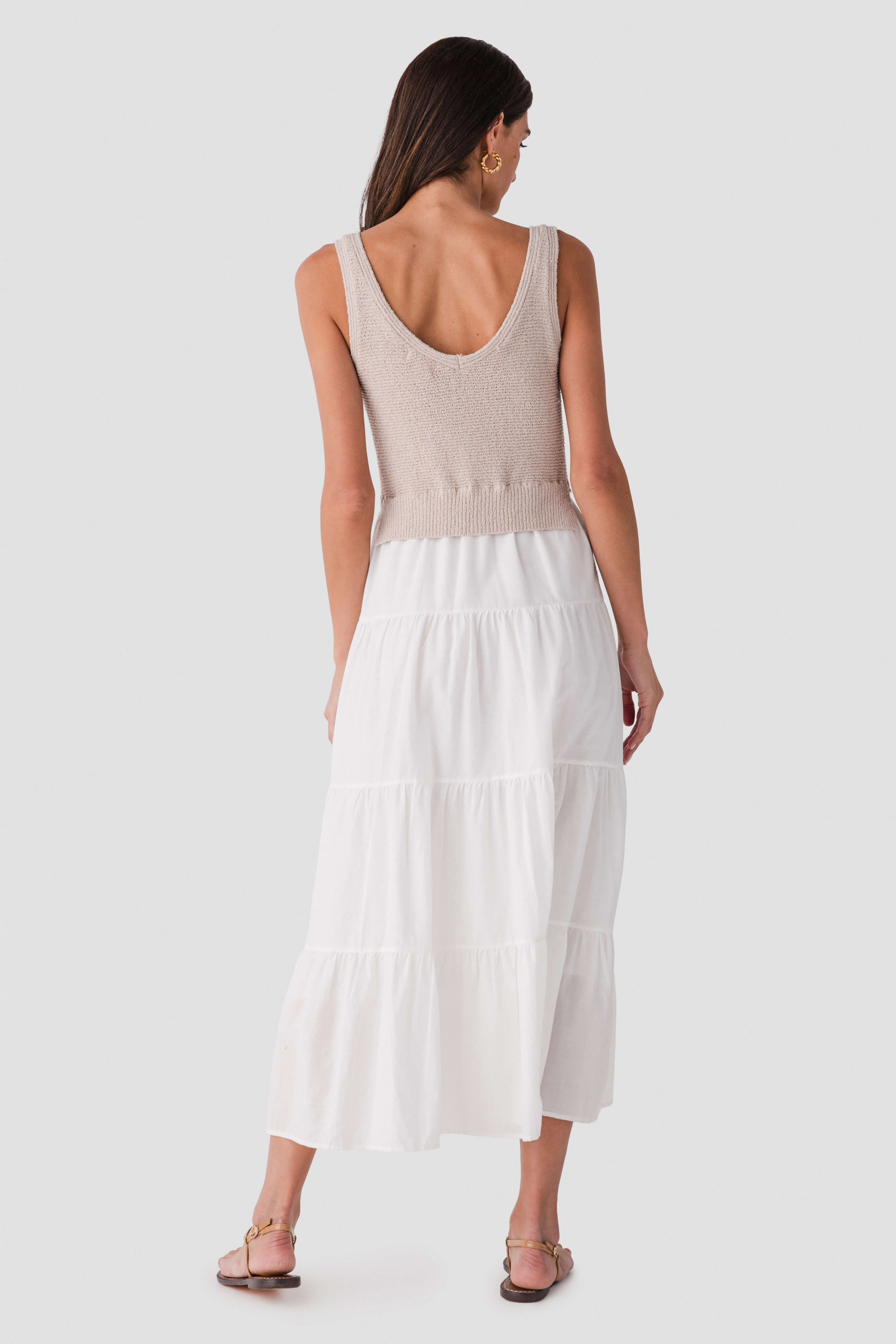 Elan Mixed Media Maxi Dress