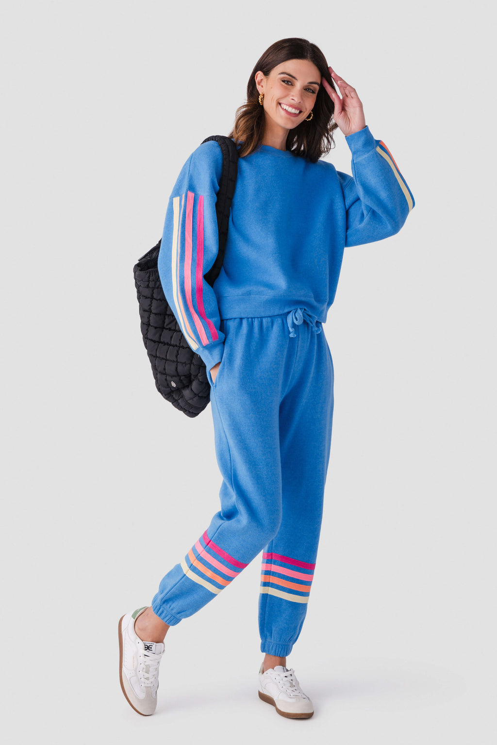Vintage Havana Retro Stripe Fleece Jogger