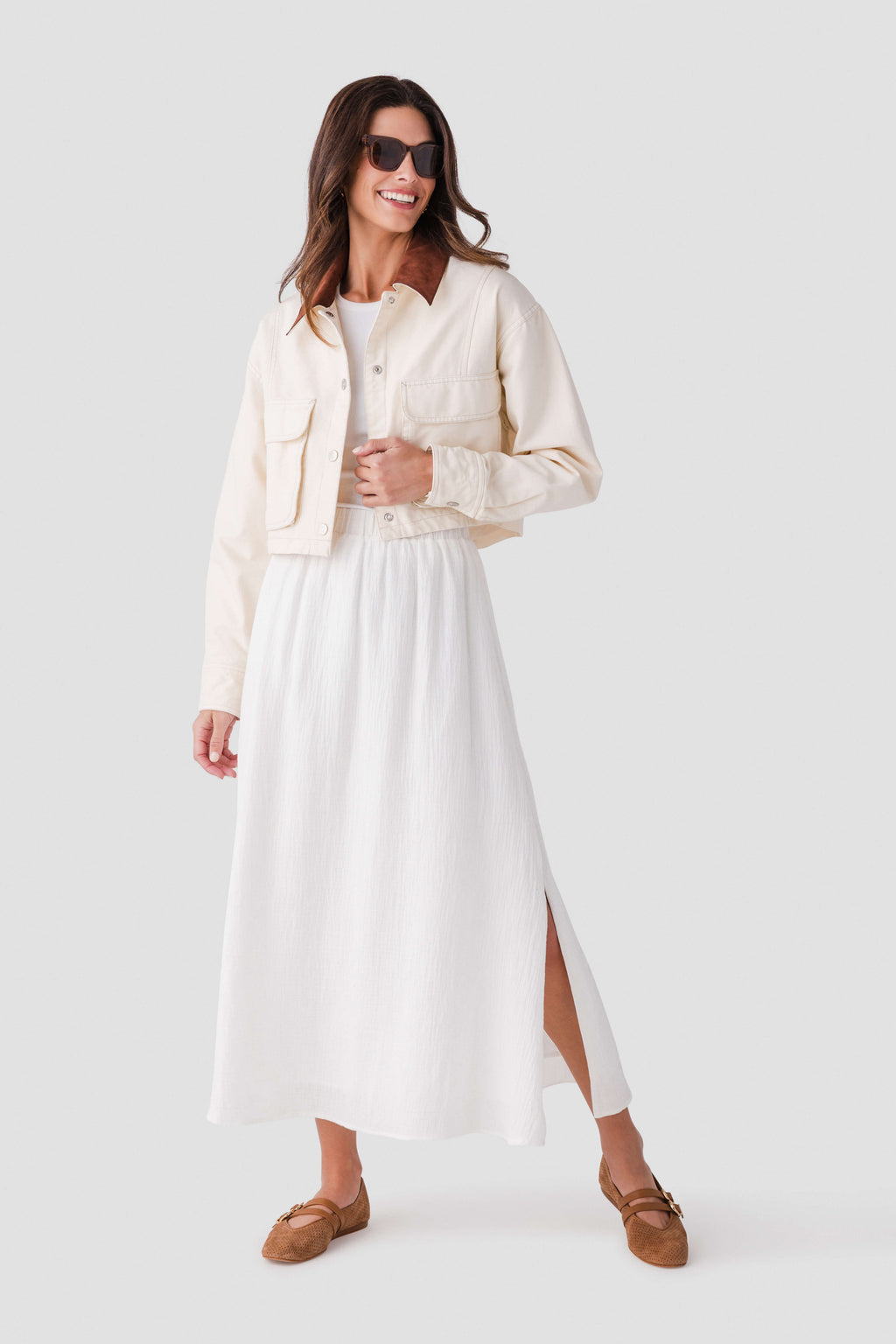 Wishlist Gauze Maxi Skirt