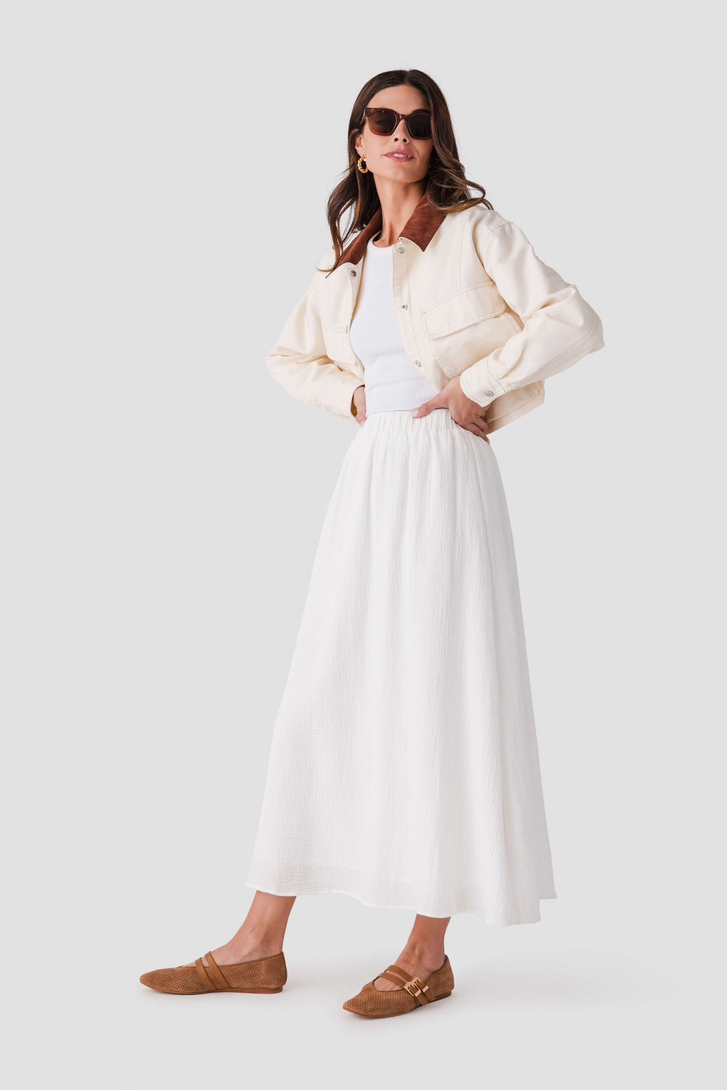 Wishlist Gauze Maxi Skirt