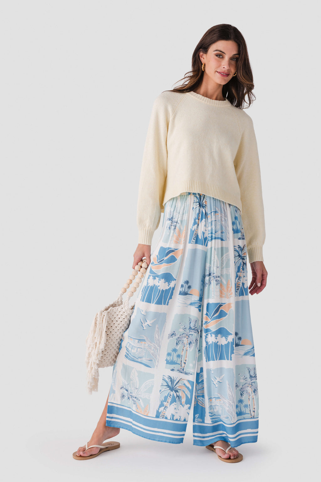 Surf Gypsy Island Postcard Wide Leg Pants