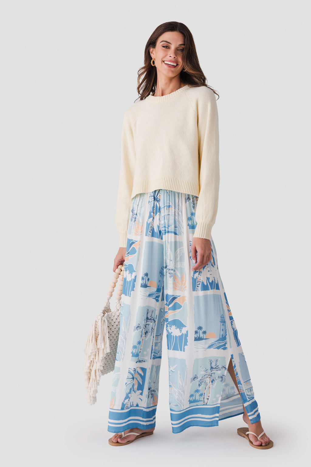 Surf Gypsy Island Postcard Wide Leg Pants