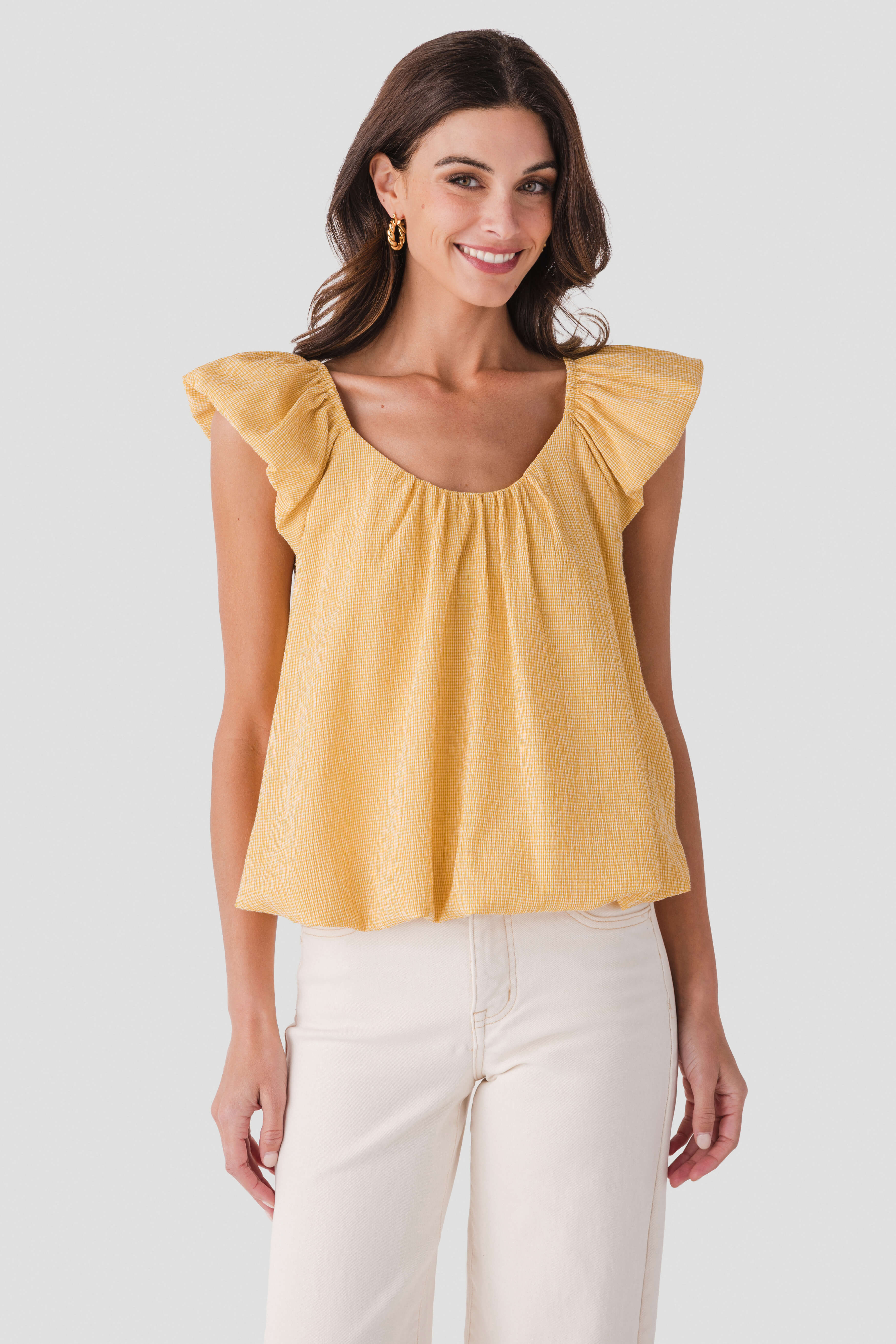 Things Between Bubble Hem Top