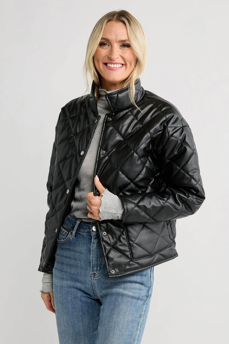 Z Supply Heritage Faux Leather Jacket